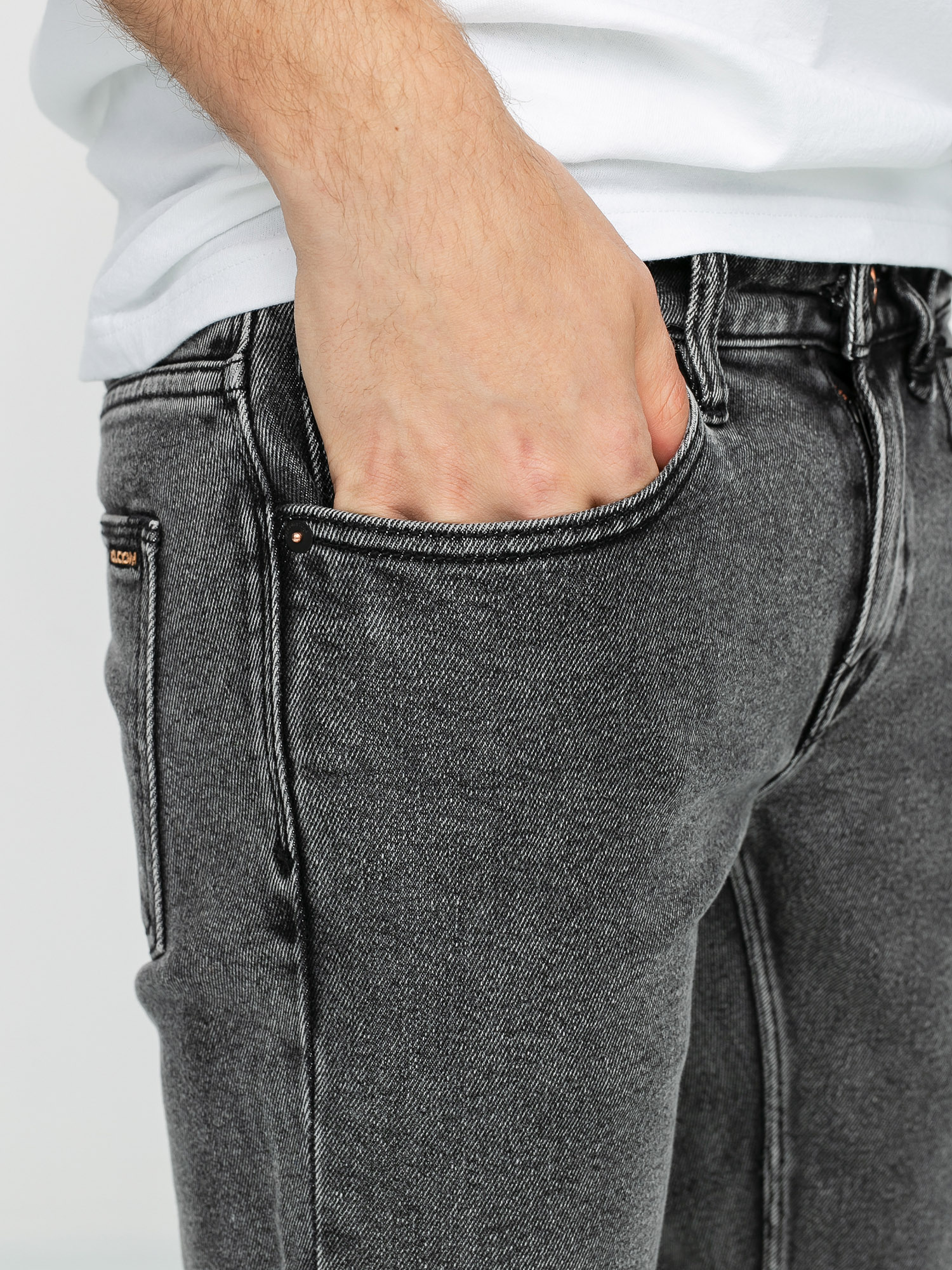 Kalhoty Volcom Vorta Denim (light acid black)