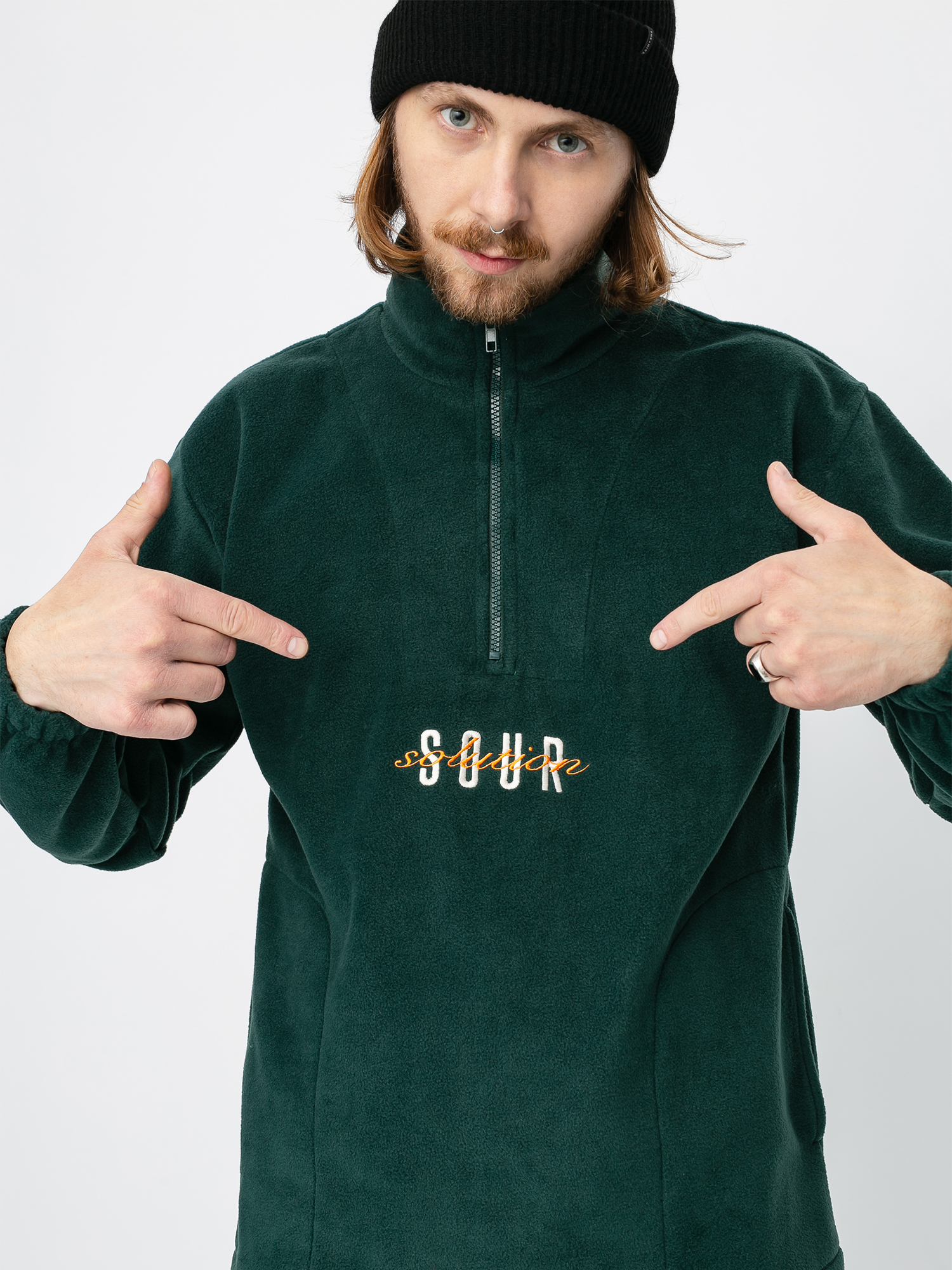 Mikina Sour Solution Spothunter Fleece (forest green)