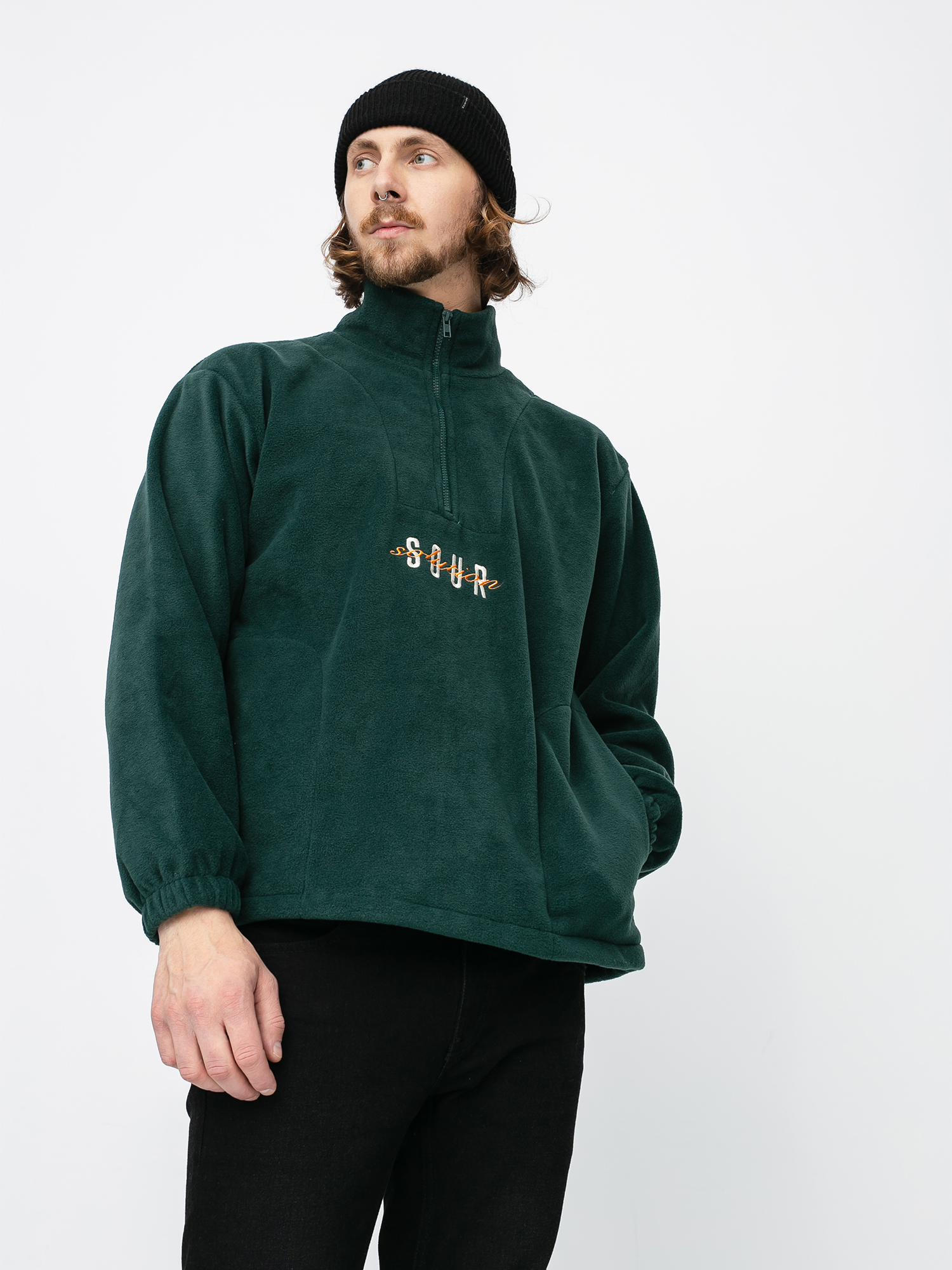 Mikina Sour Solution Spothunter Fleece (forest green)