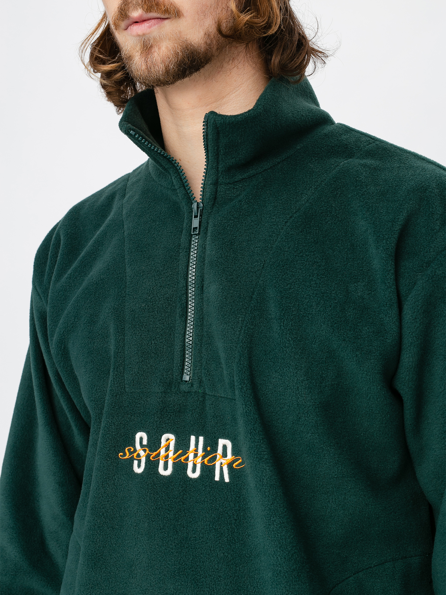 Mikina Sour Solution Spothunter Fleece (forest green)