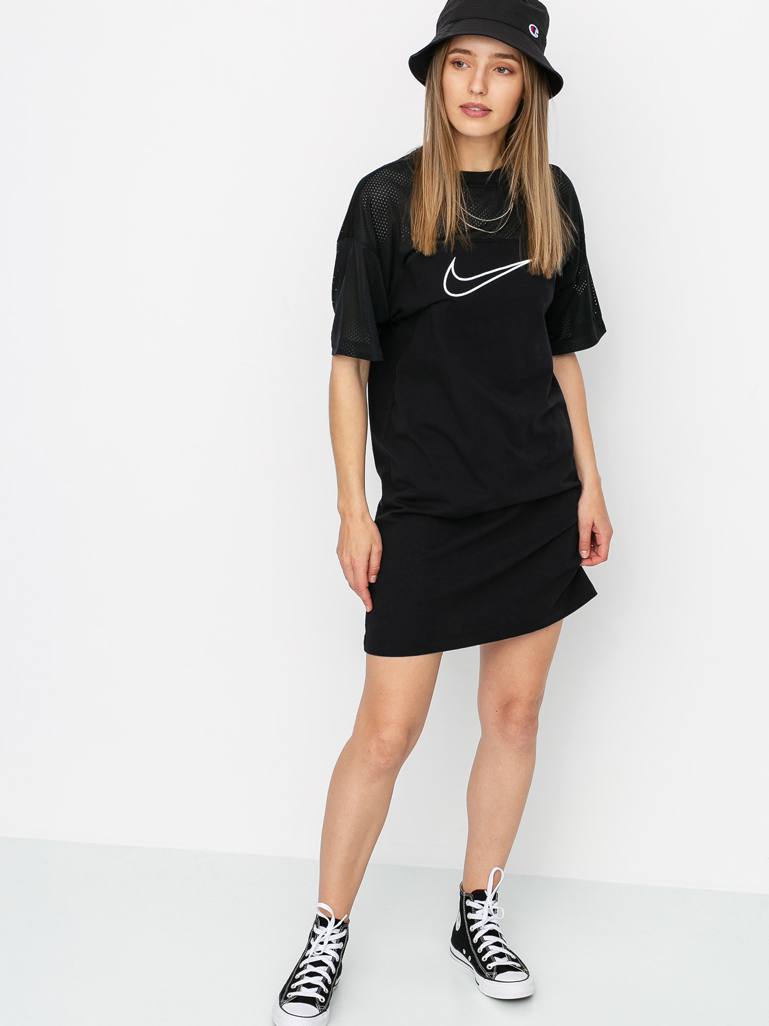 Šaty  Nike Sportswear Wmn (black/black/white)