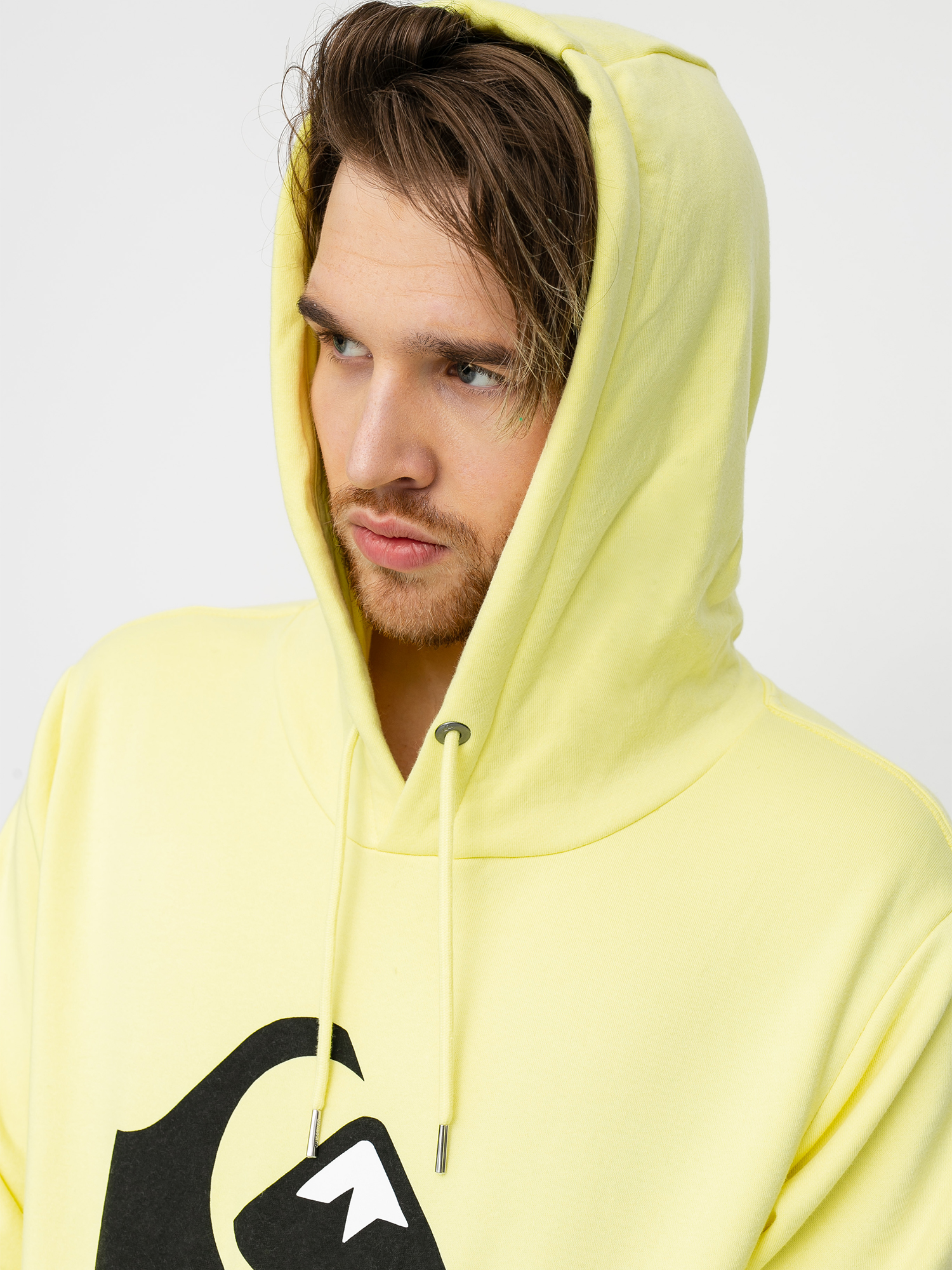 Mikina s kapucí Quiksilver Comp Logo Screen HD (charlock)