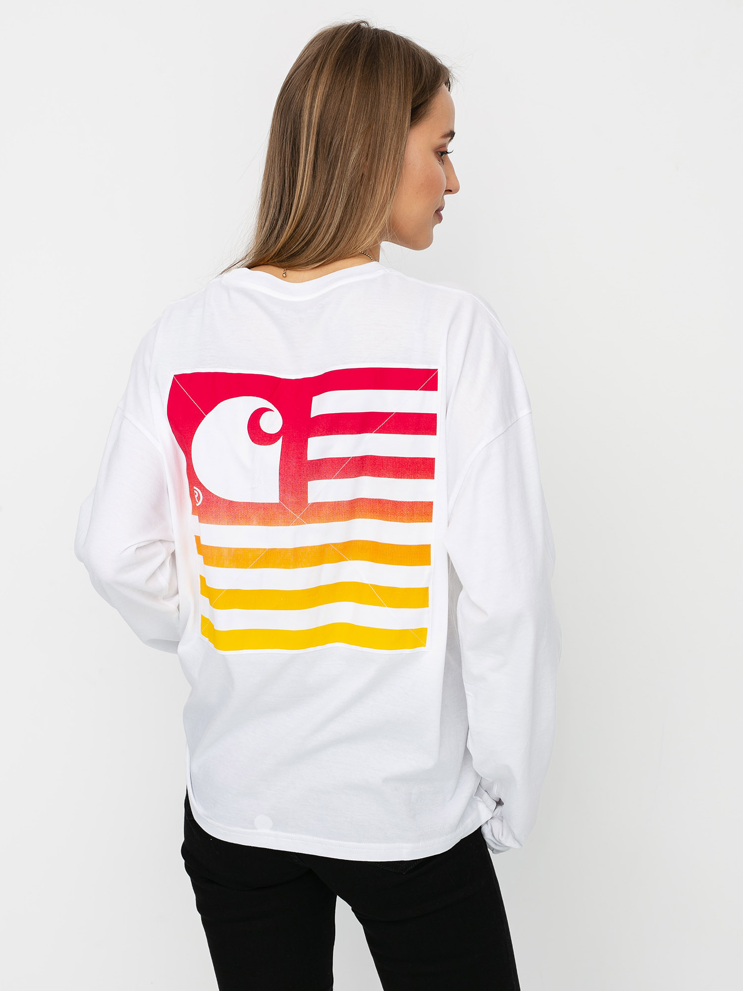 Triko Carhartt WIP State Gradient Wmn (white)