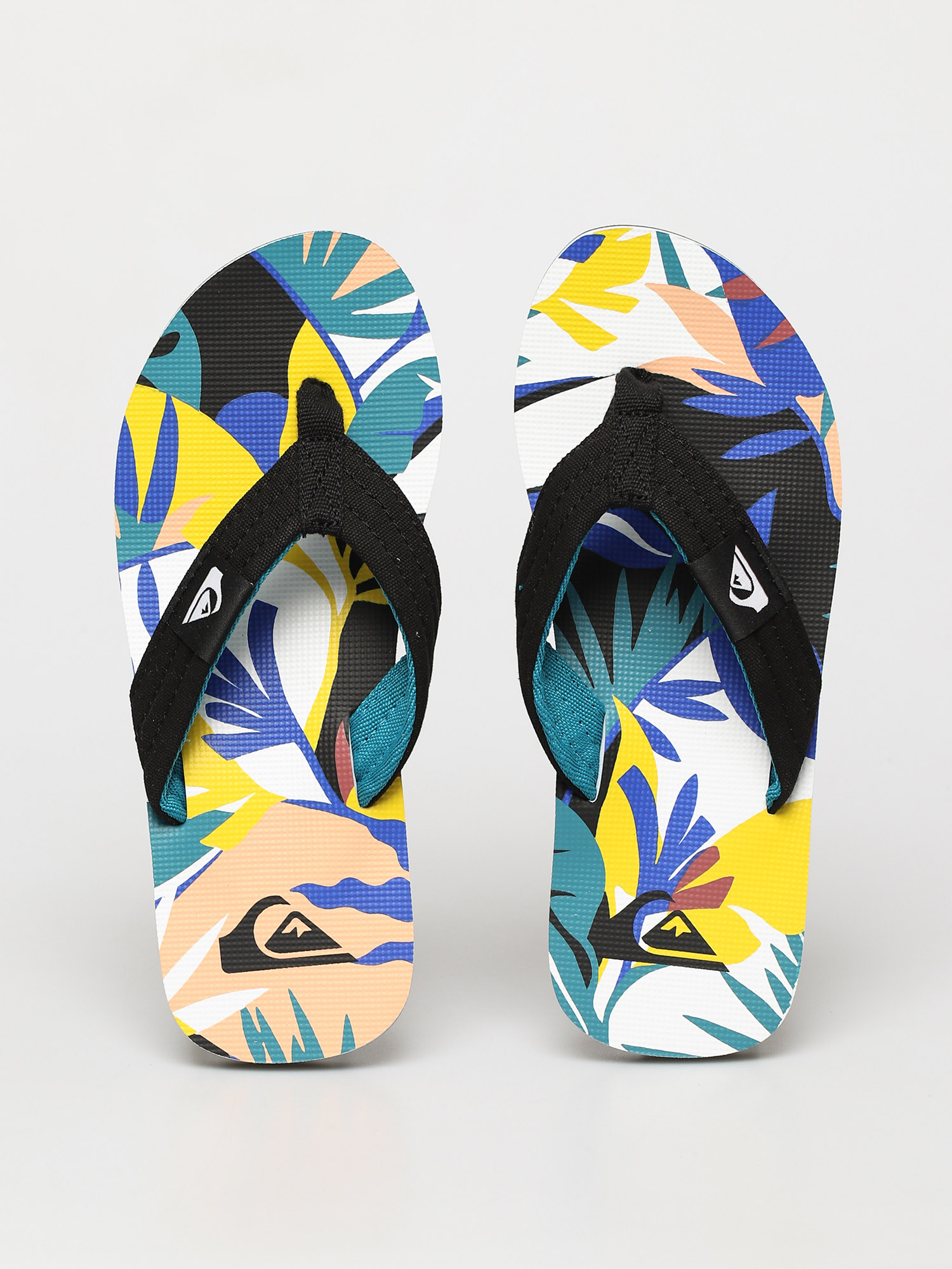 Plážovky Quiksilver Molokai Layback (black/white/blue)