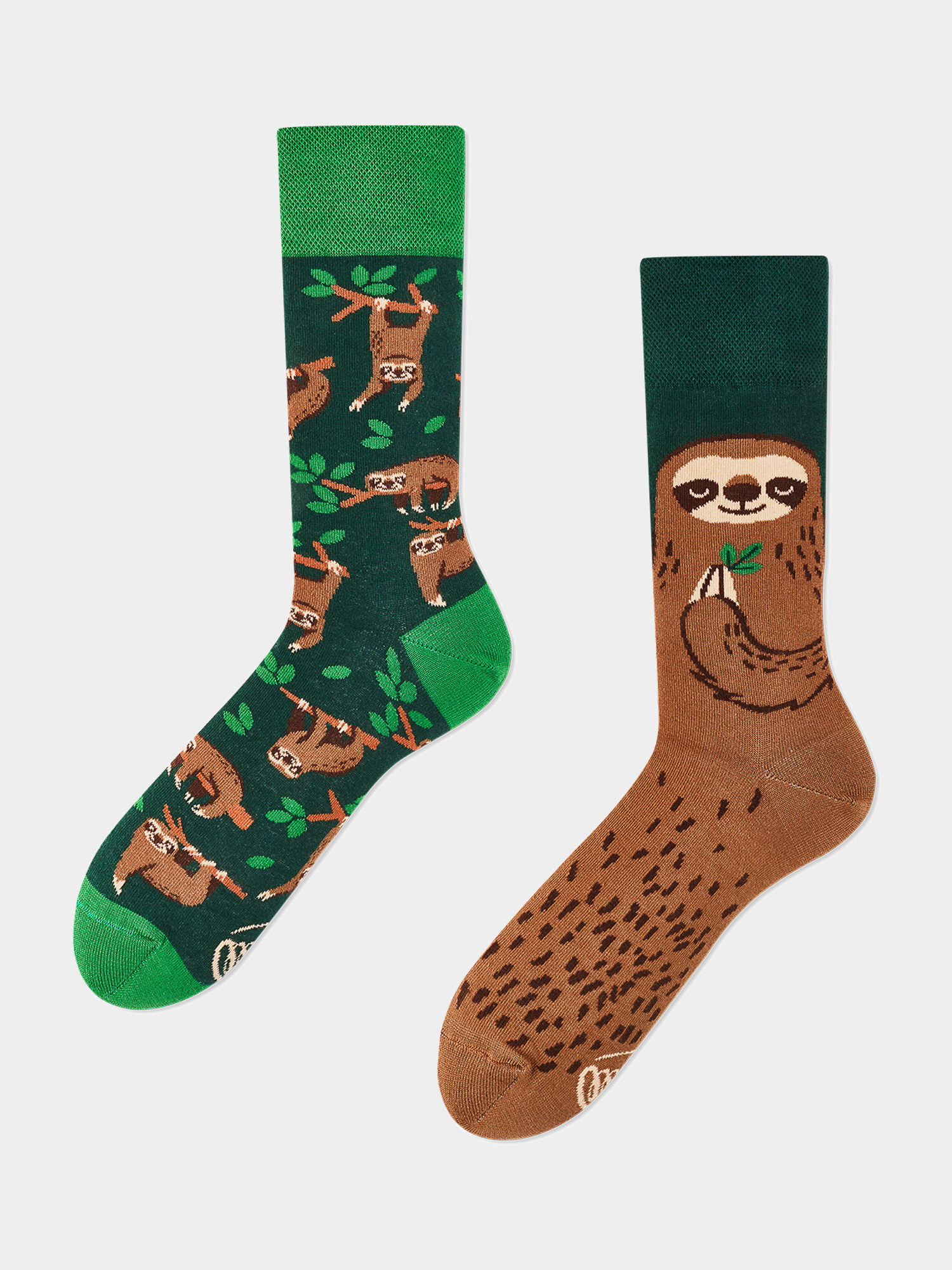 Ponožky Many Mornings Sloth Life (gree/brown)