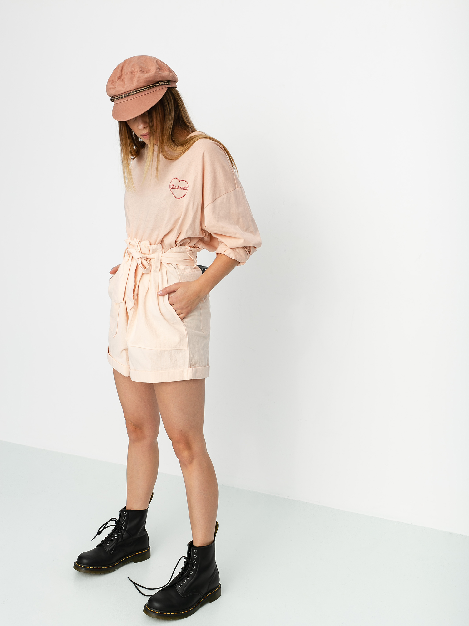 Kraťasy Volcom Pap Bag Wmn (light peach)