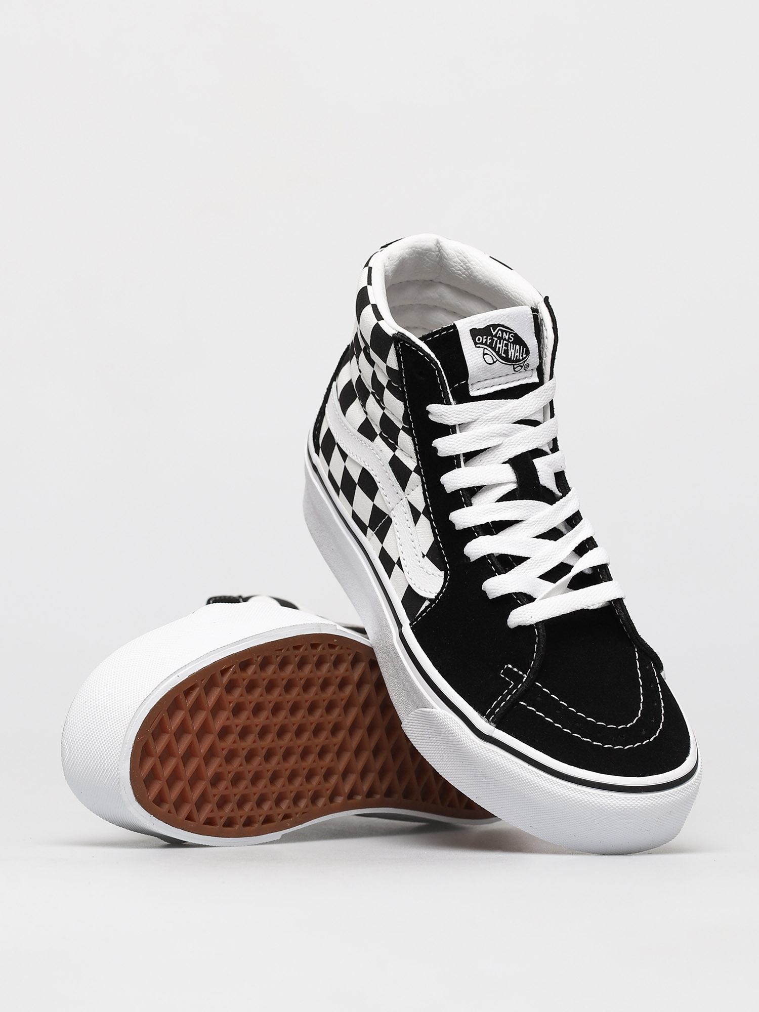 Boty Vans Sk8 Hi Platform 2 (checkerboard/true white)