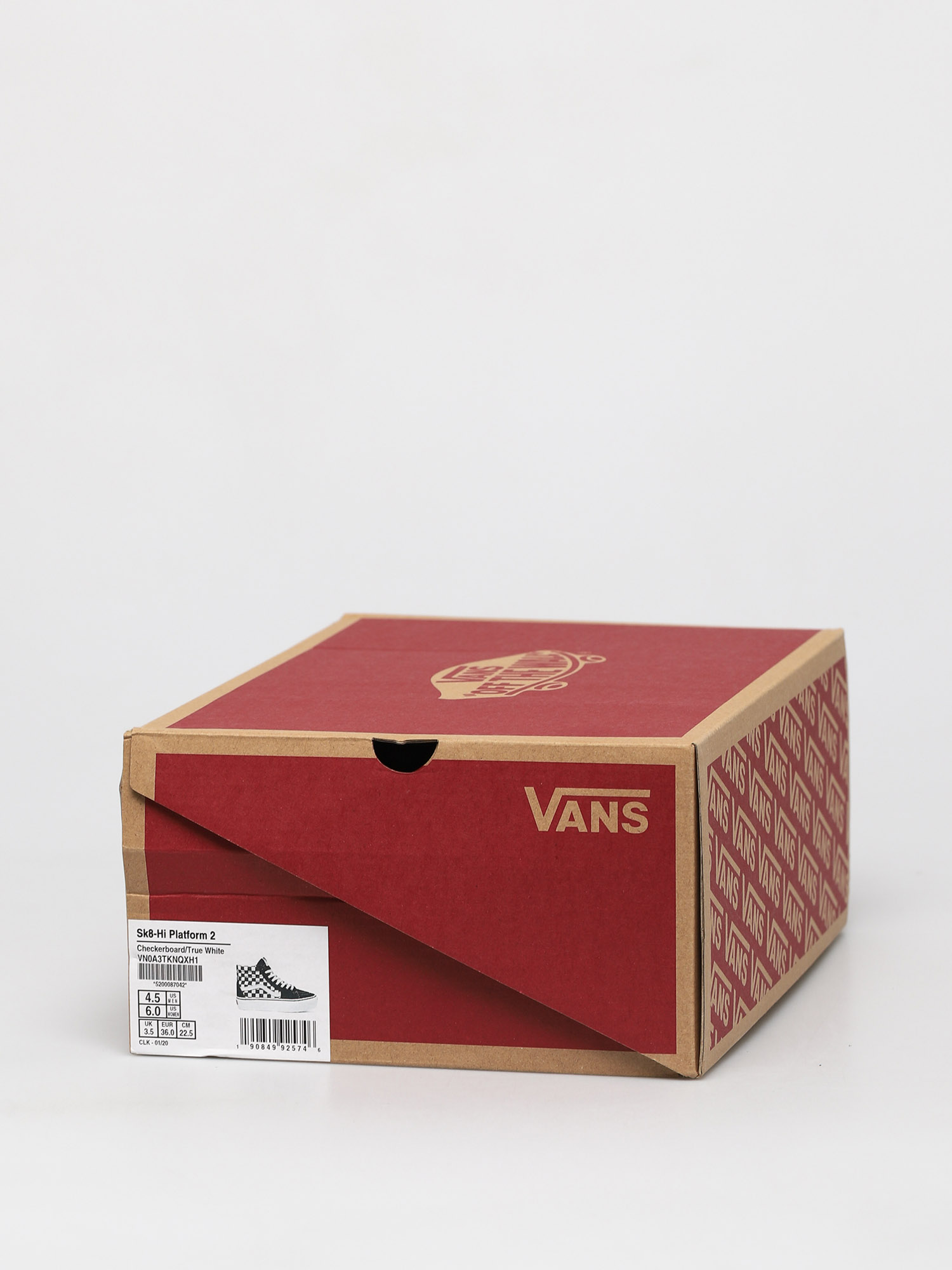 Boty Vans Sk8 Hi Platform 2 (checkerboard/true white)