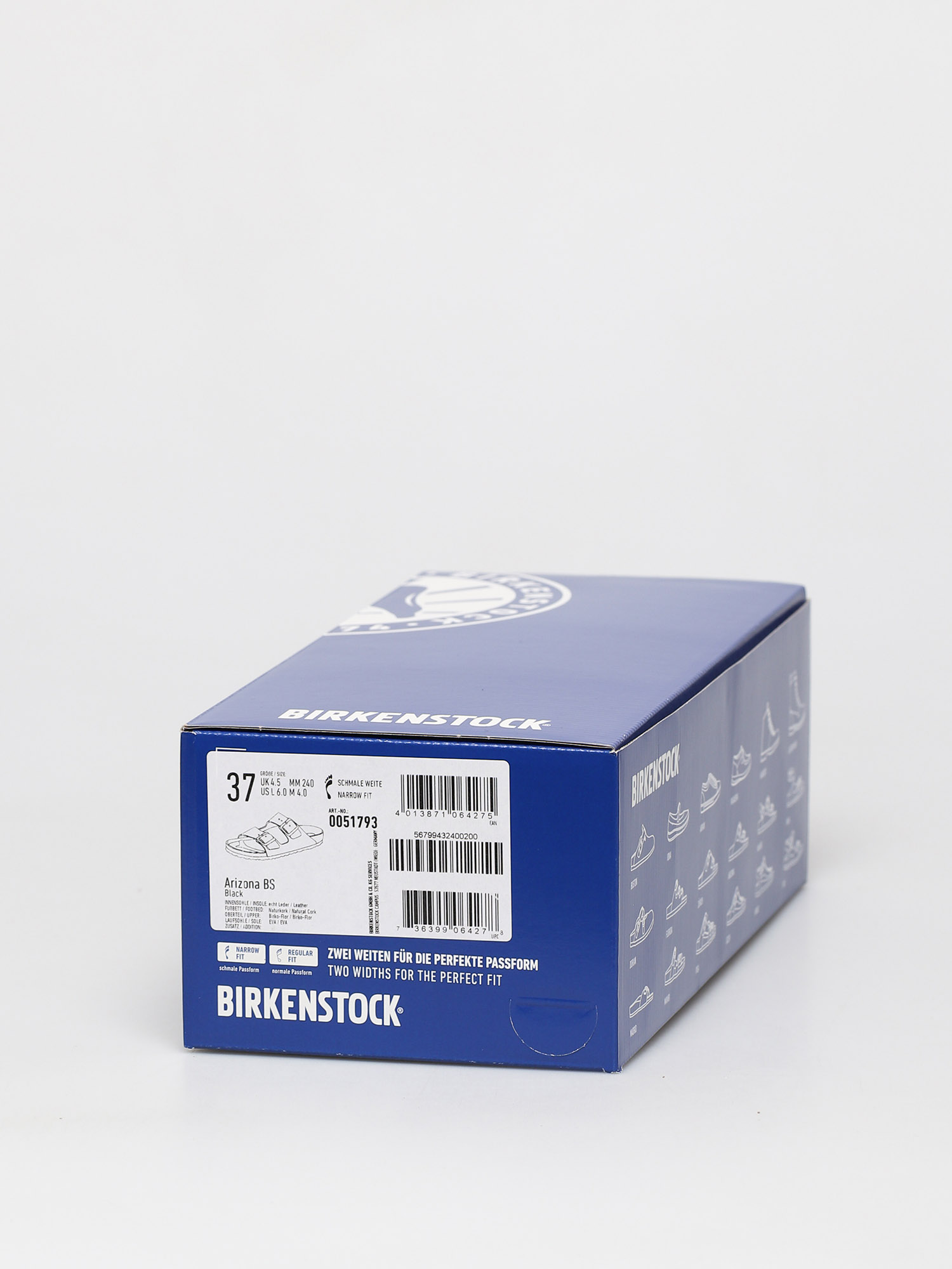 Birkenstock Plážovky Arizona Narrow (black)