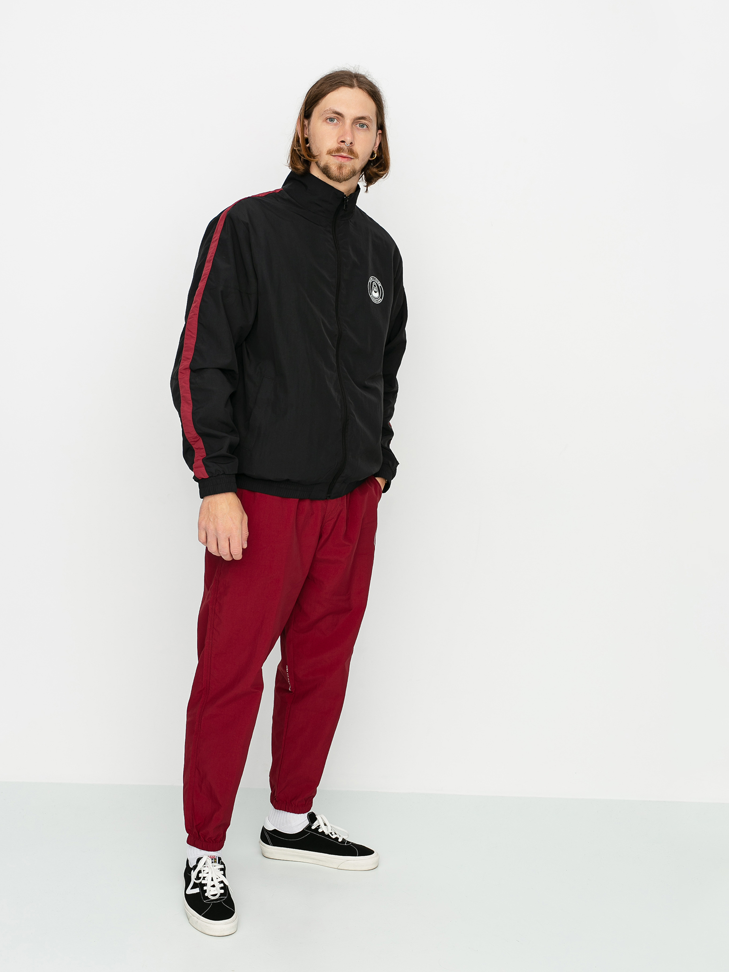 Kalhoty Volcom X Macba Life Track (cabernet)