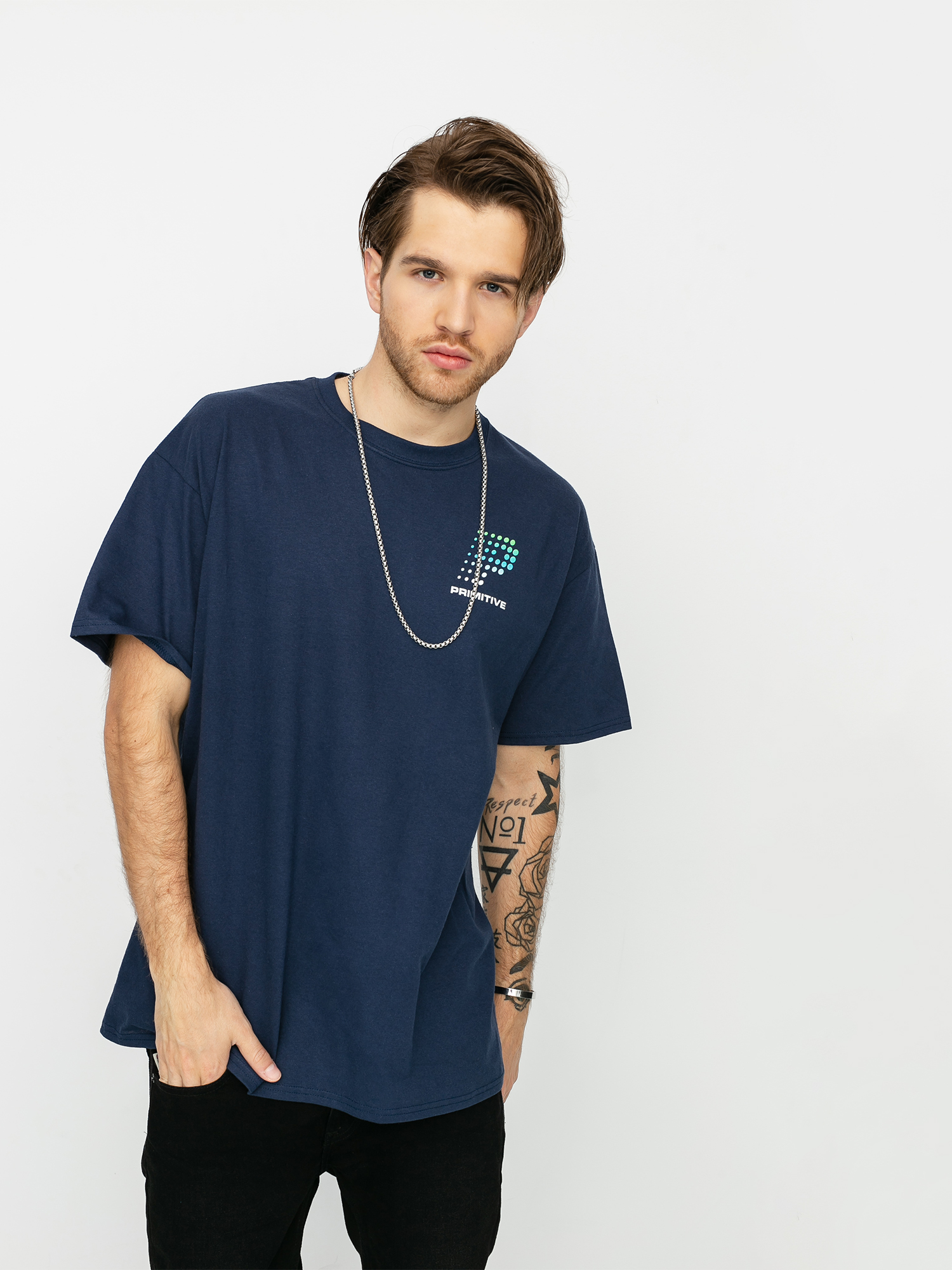 Tričko Primitive Connection (navy)