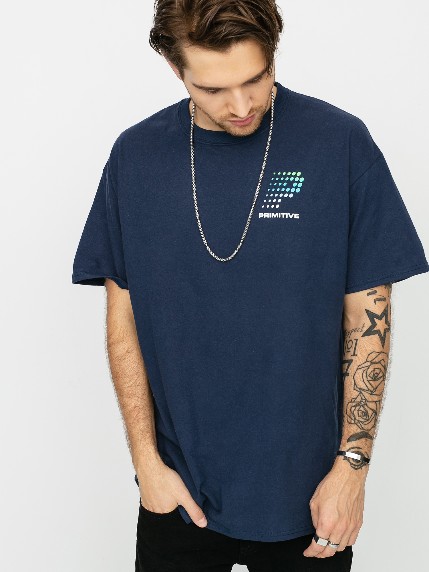 Tričko Primitive Connection (navy)