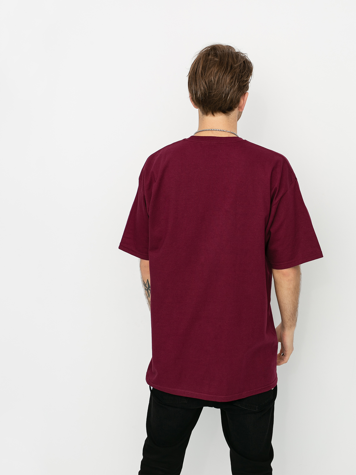 Tričko Brixton Forte Stt (burgundy)