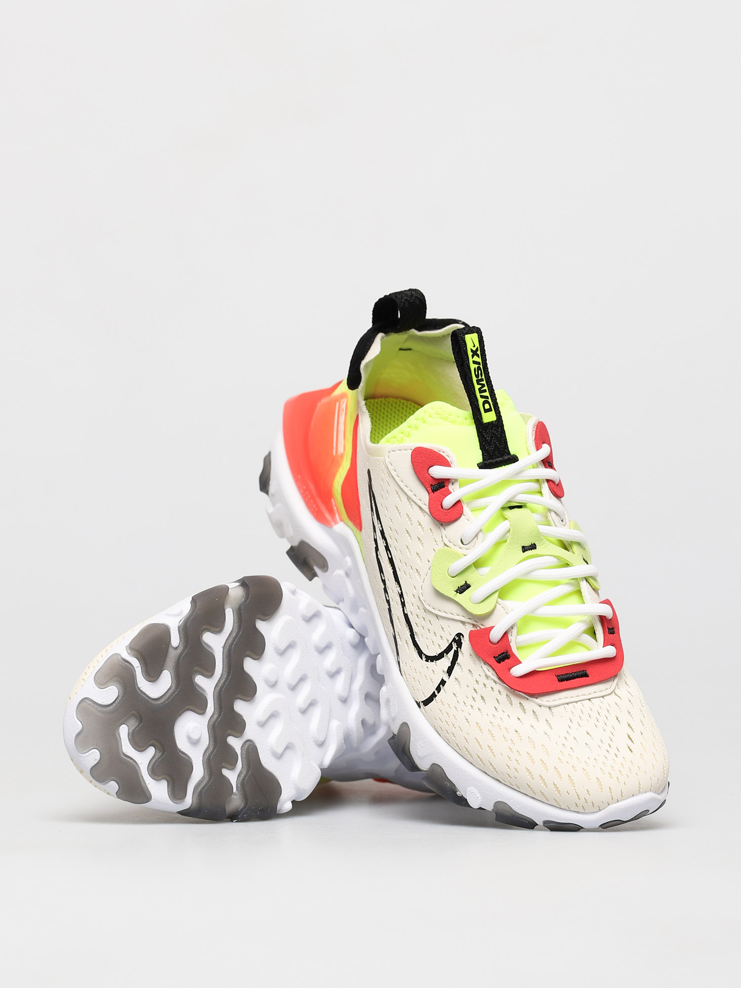 Boty Nike React Vision Wmn (pale ivory/black volt laser crimson)