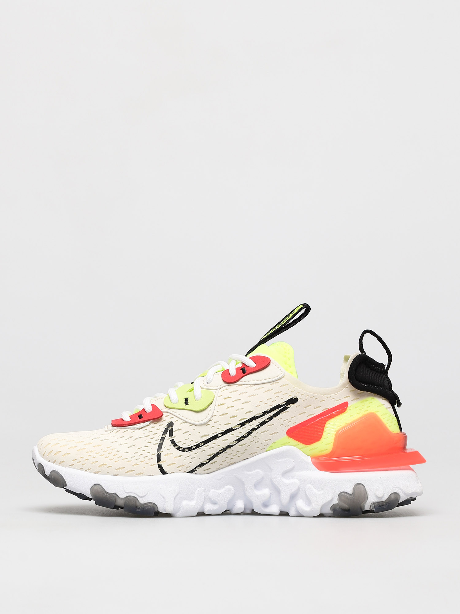 Boty Nike React Vision Wmn (pale ivory/black volt laser crimson)