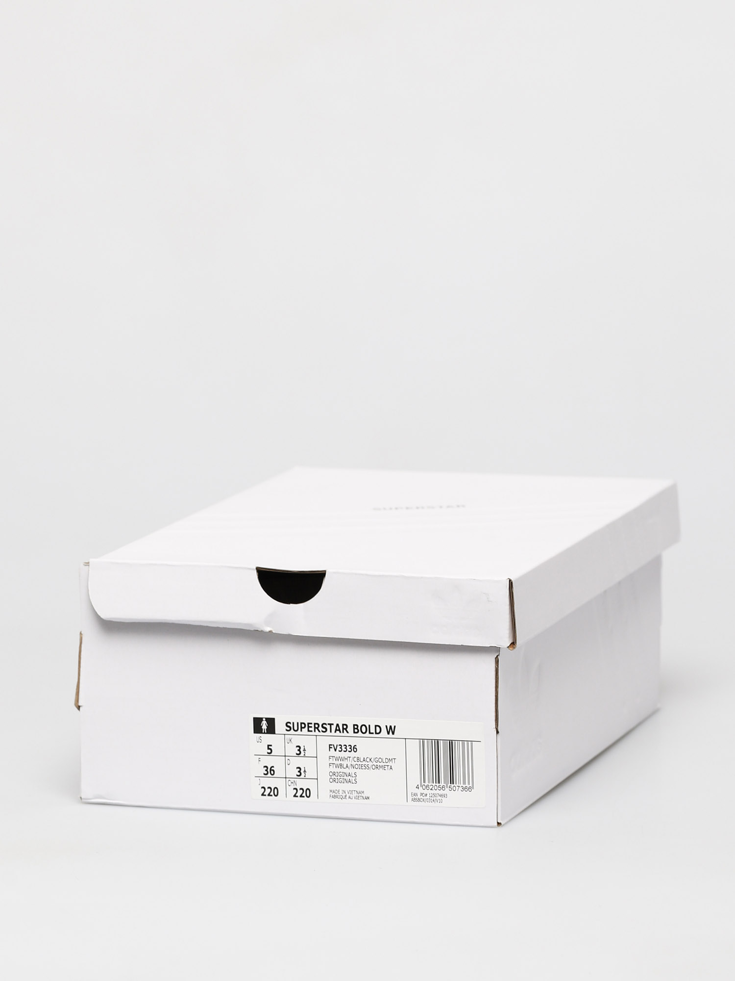 Boty adidas Originals Superstar Bold Wmn - bílá (ftwwht/cblack/goldmt)