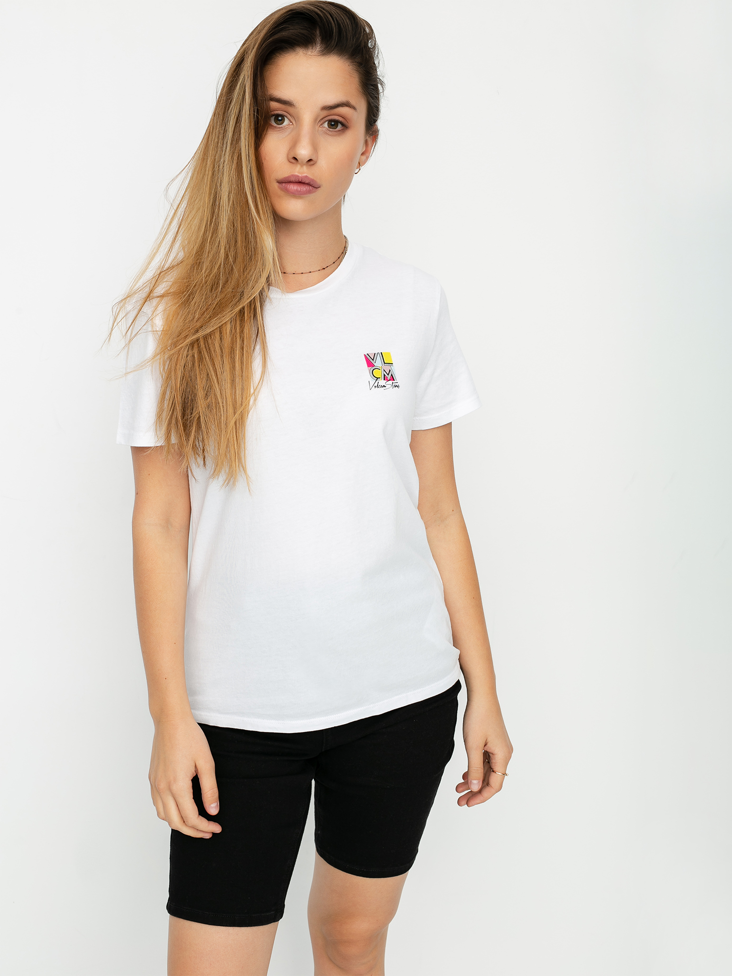 Tričko Volcom Stoked On Stone Wmn (white)