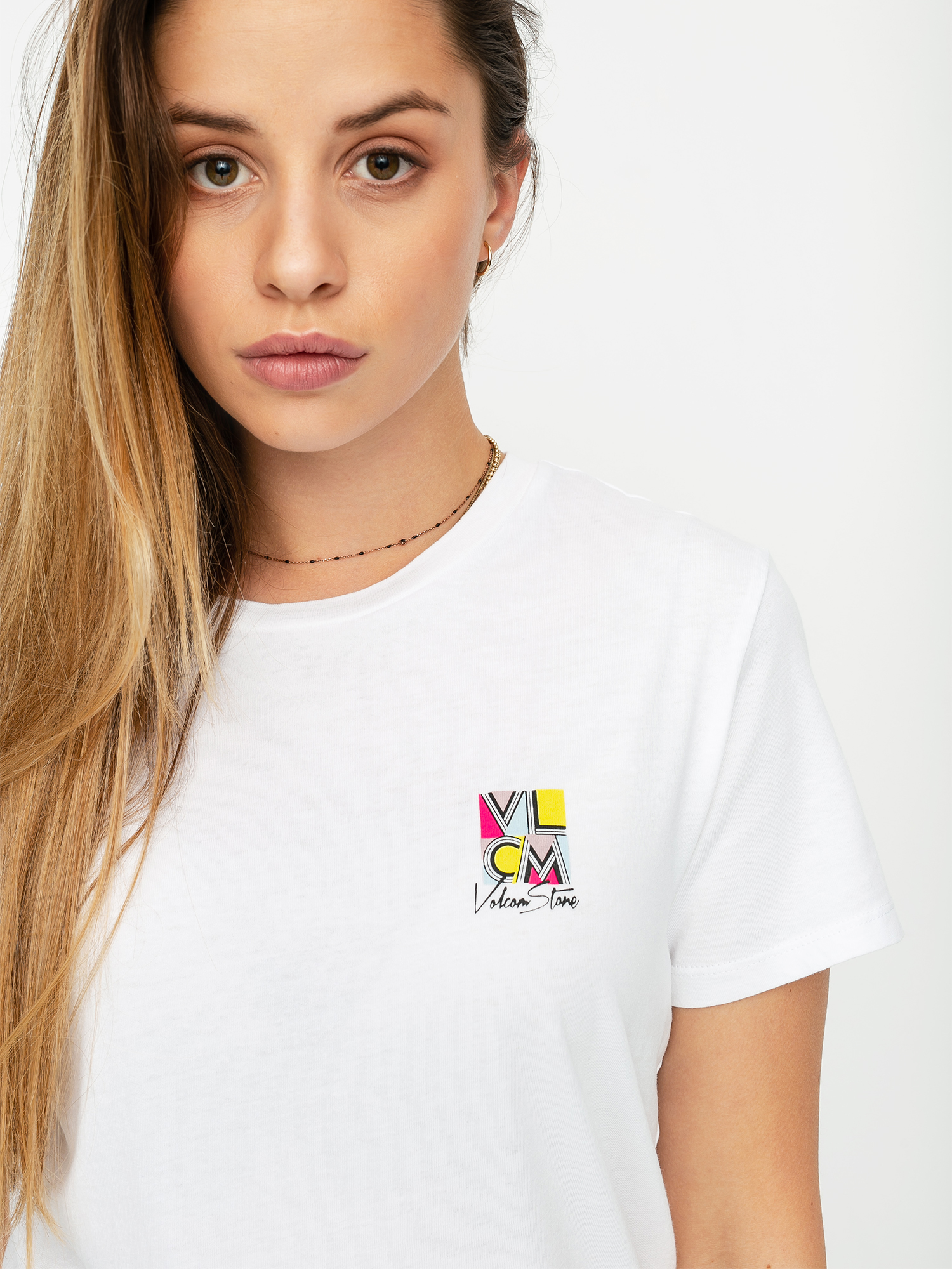 Tričko Volcom Stoked On Stone Wmn (white)