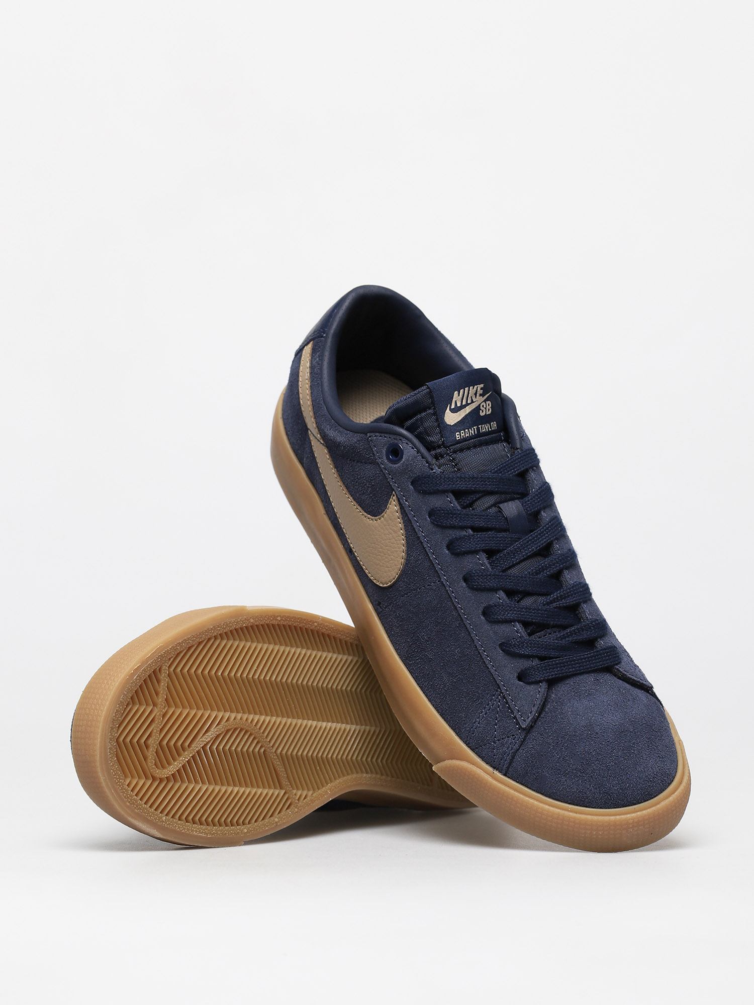 Boty Nike SB Blazer Low Gt (midnight navy/khaki gum light brown)