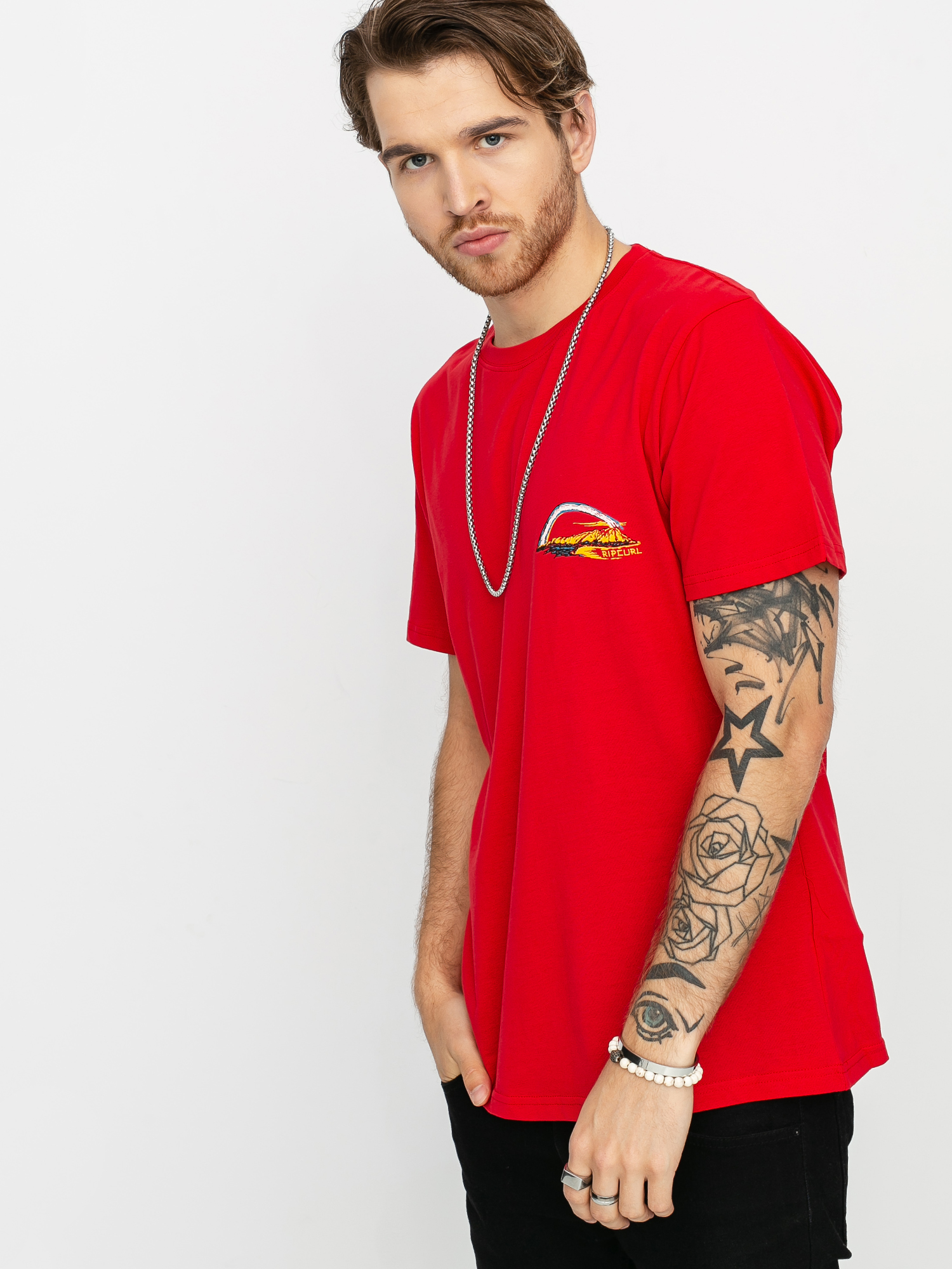 Tričko Rip Curl Hawaiian Trip (bright red)