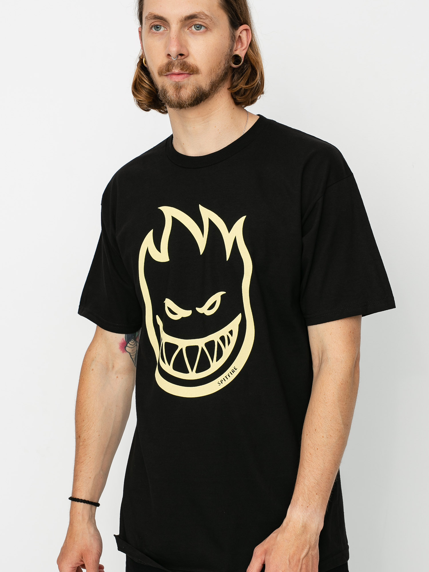 Tričko Spitfire Bighead (black/dschrg)