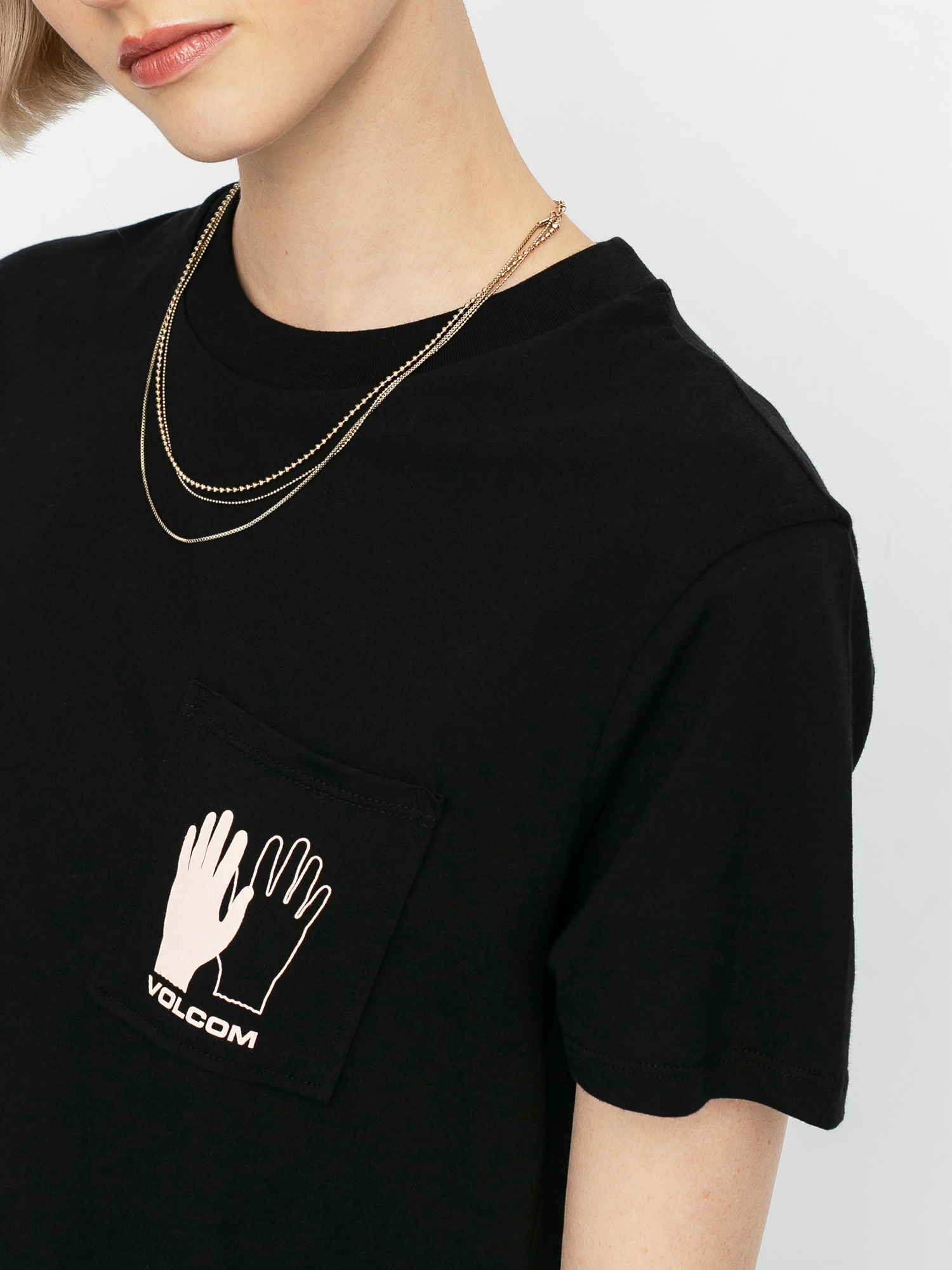 Tričko Volcom Pocket Dial Wmn (black)