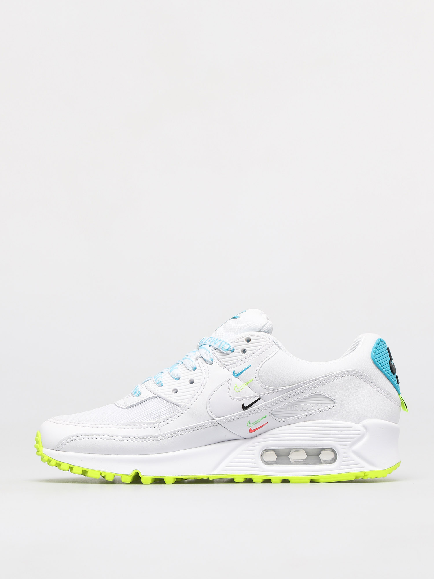 air max 95 trainers white blue fury volt black