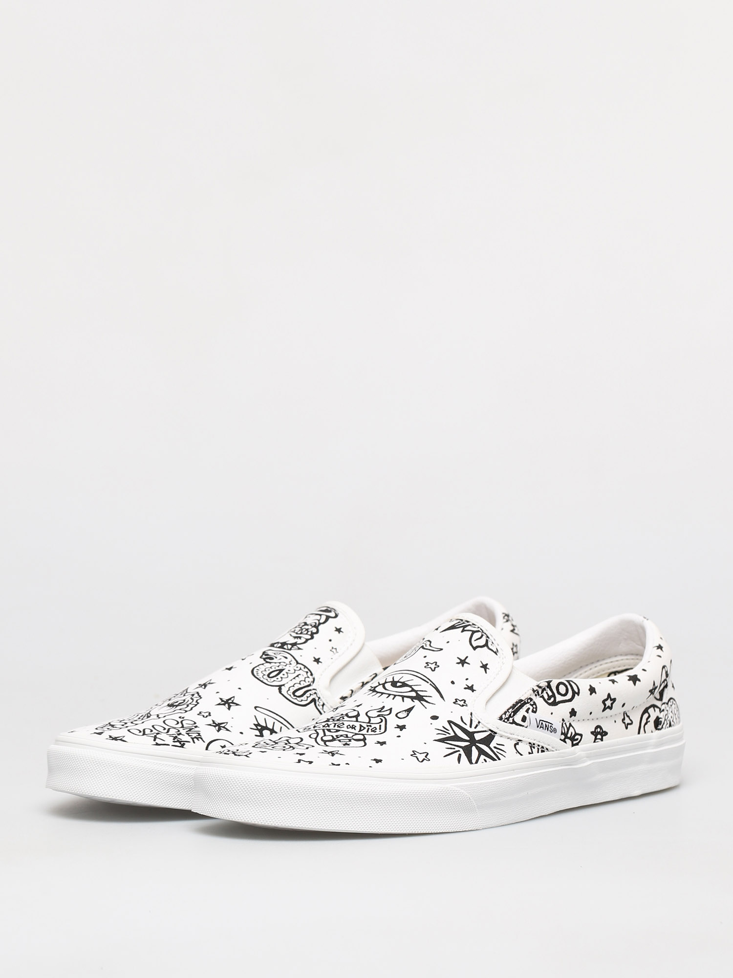 Boty Vans Classic Slip On (u color tattoo/true white)