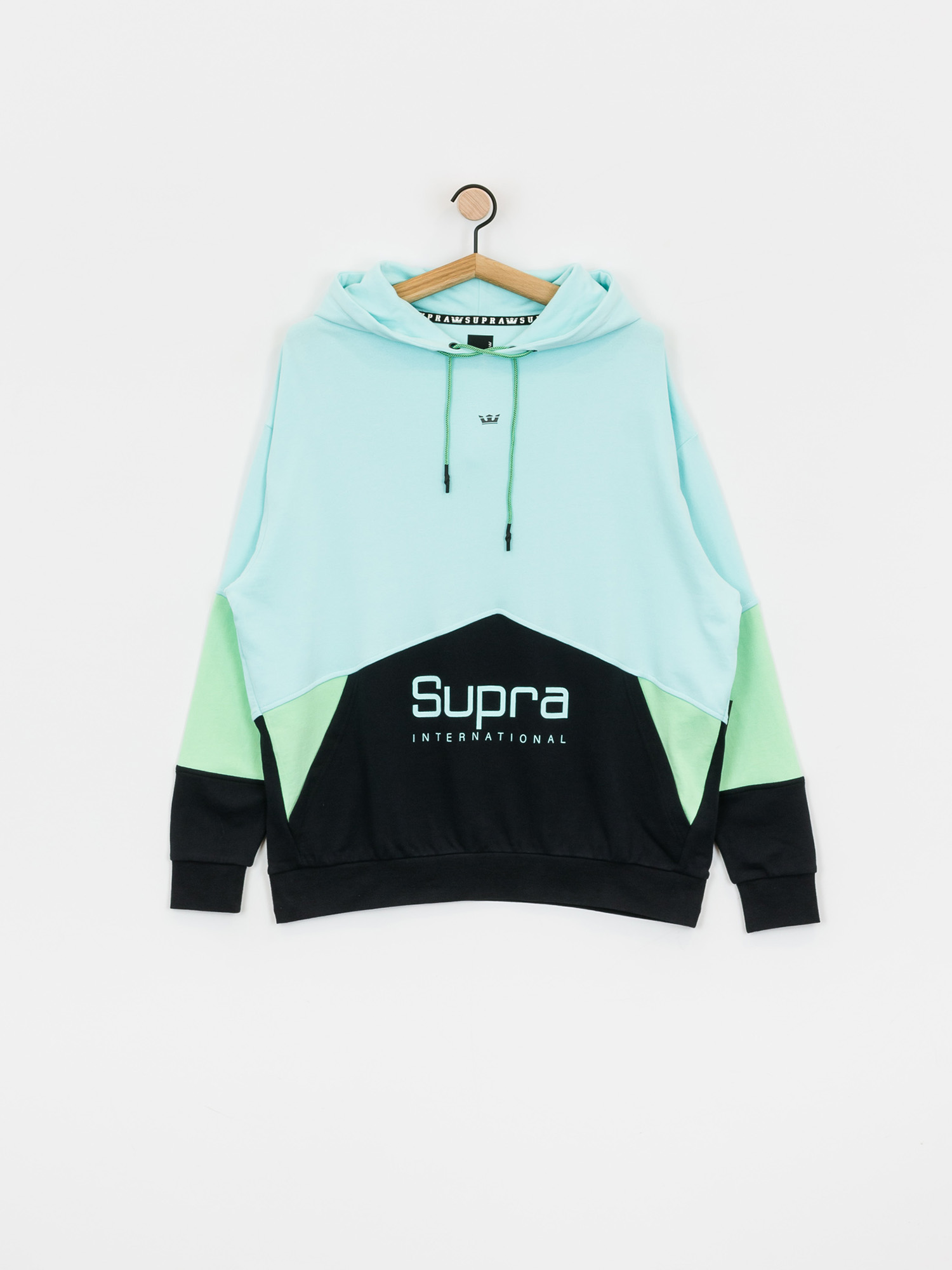 Mikina s kapucí Supra 92 Fleece HD (mint)