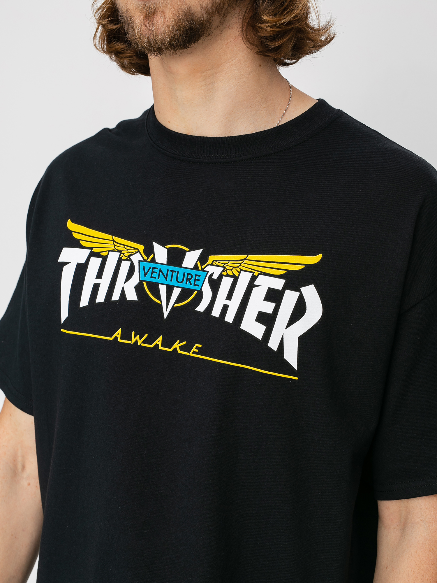 Tričko Thrasher Venture Collab (black)