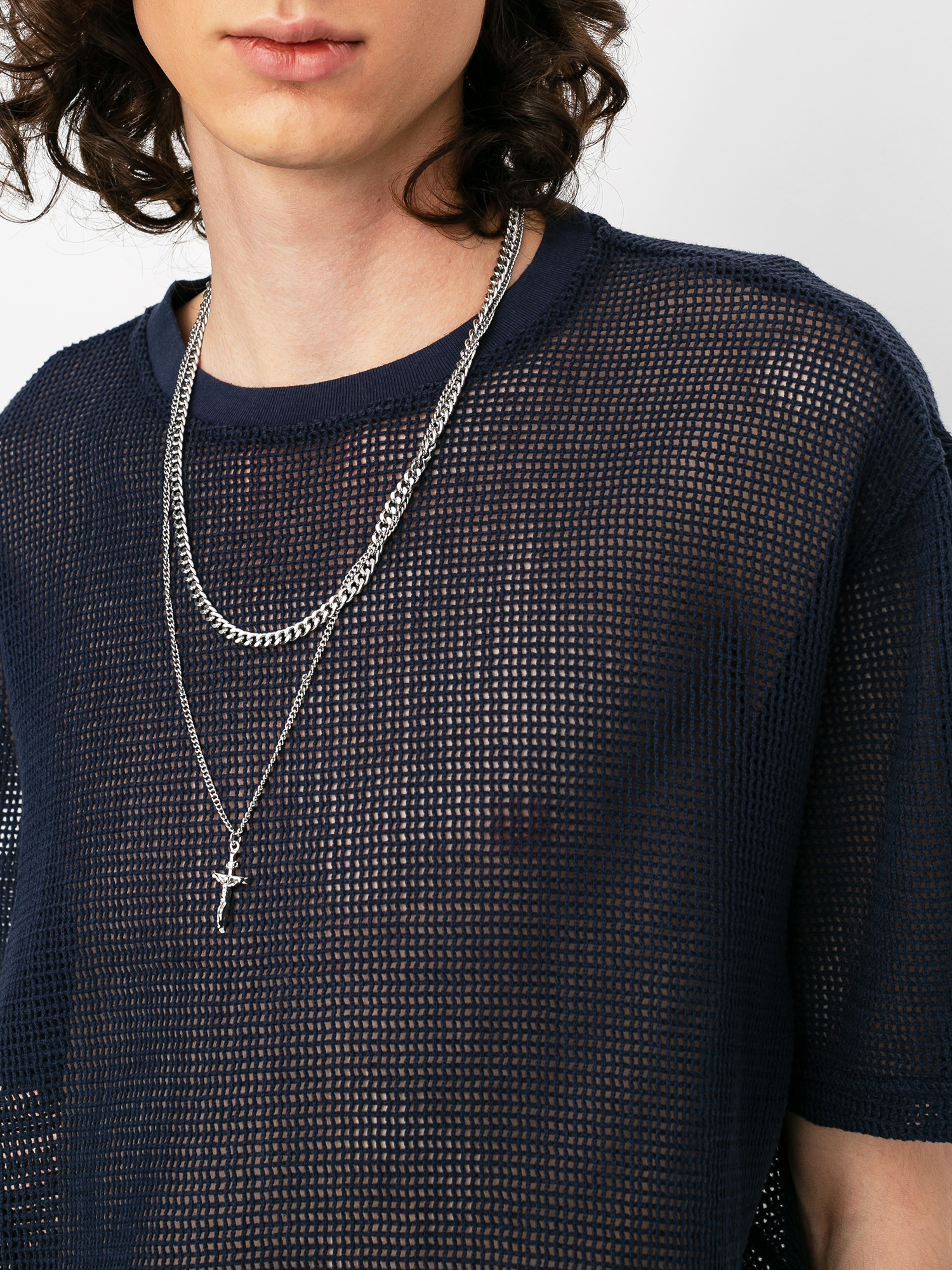 Tričko Stussy Duncan Mesh (navy)