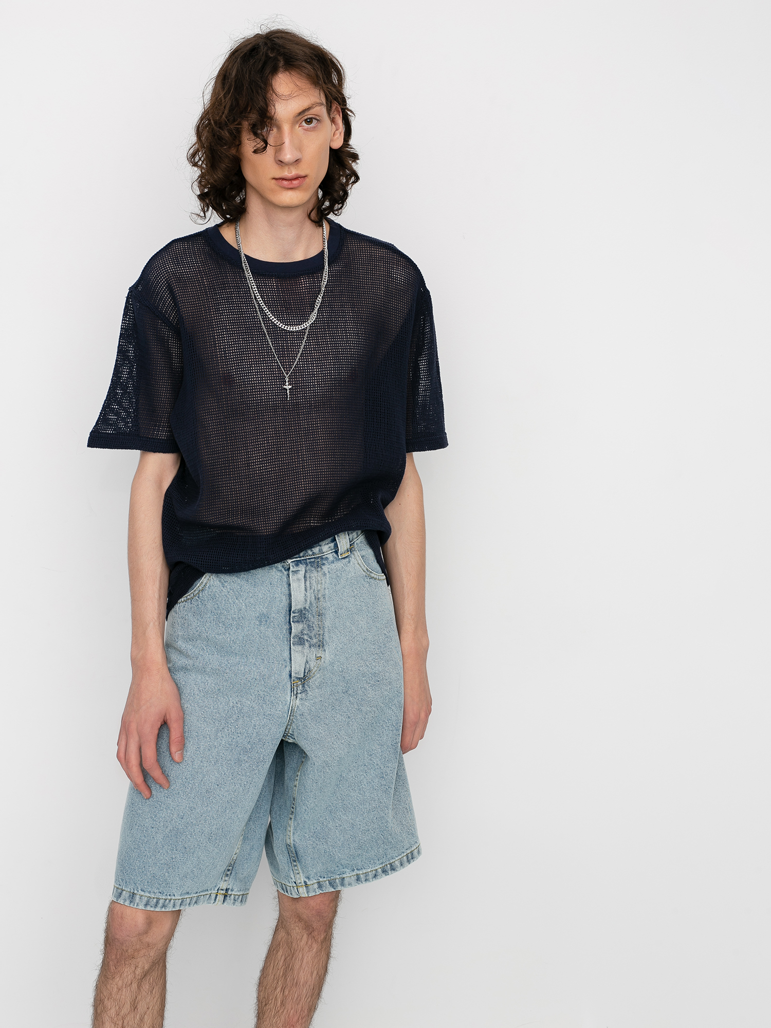 Tričko Stussy Duncan Mesh (navy)