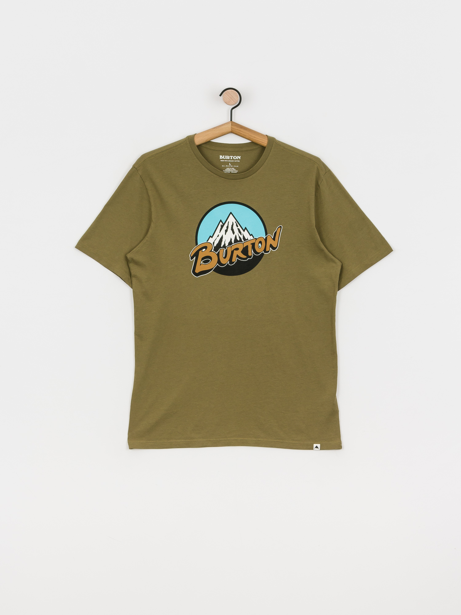 Tričko Burton Retro Mountain (martini olive)