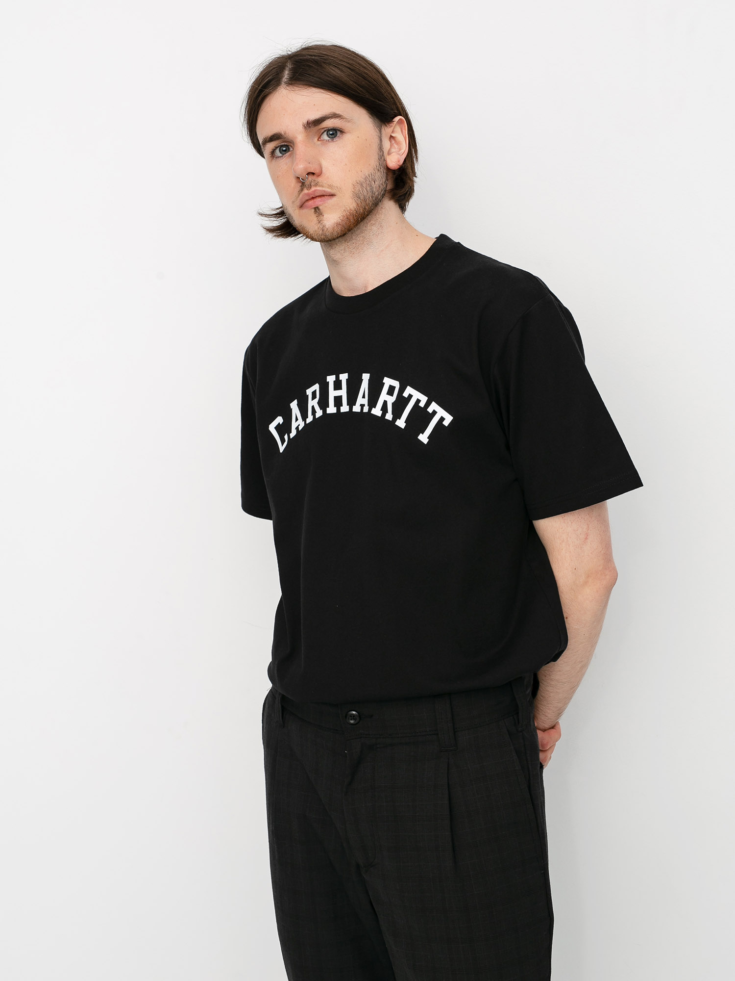 Tričko Carhartt WIP University (black/white)