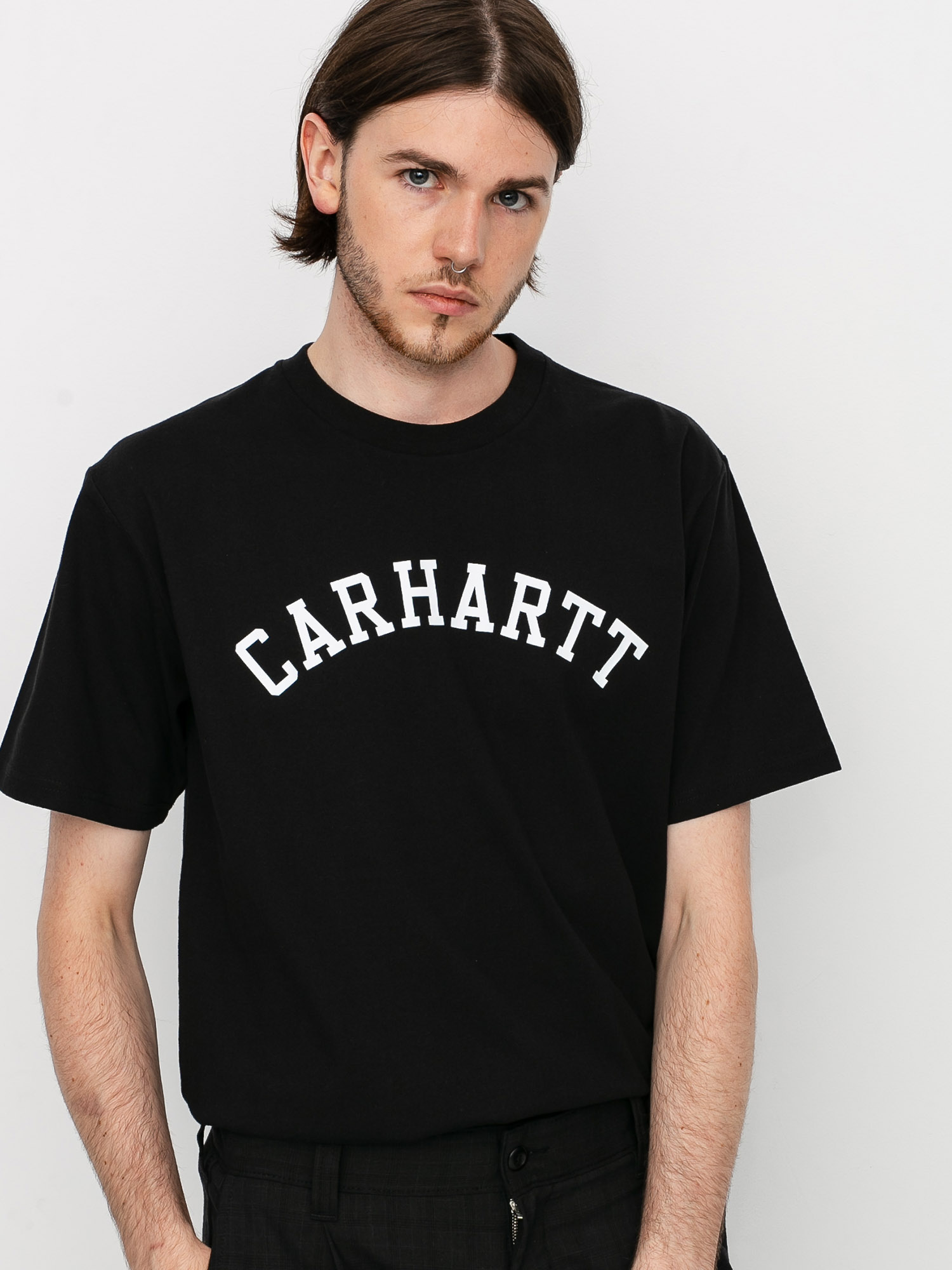 Tričko Carhartt WIP University (black/white)