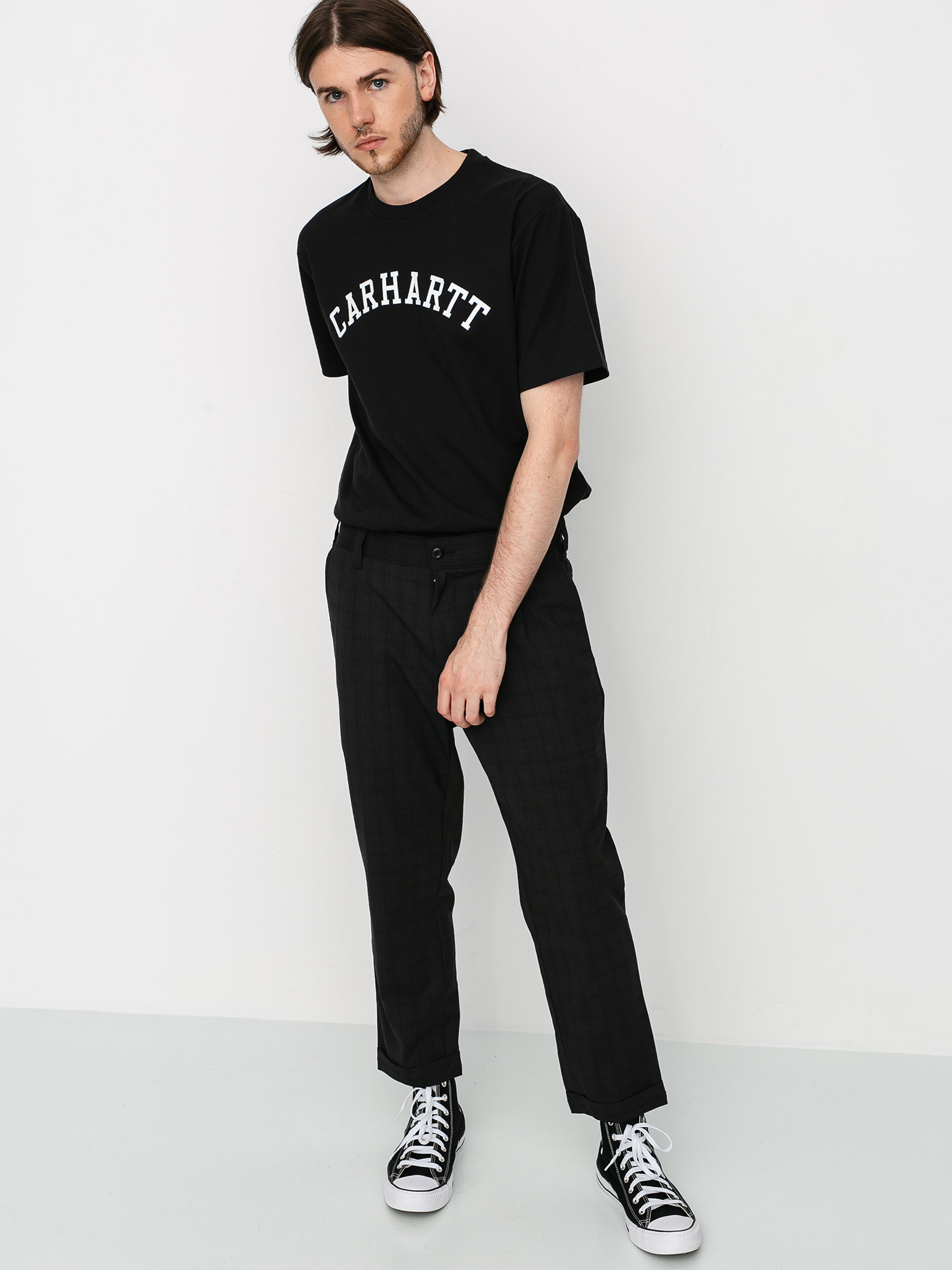 Tričko Carhartt WIP University (black/white)