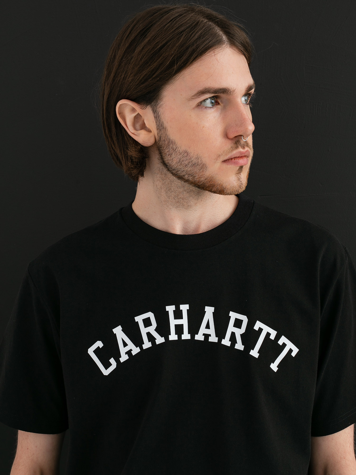 Tričko Carhartt WIP University (black/white)