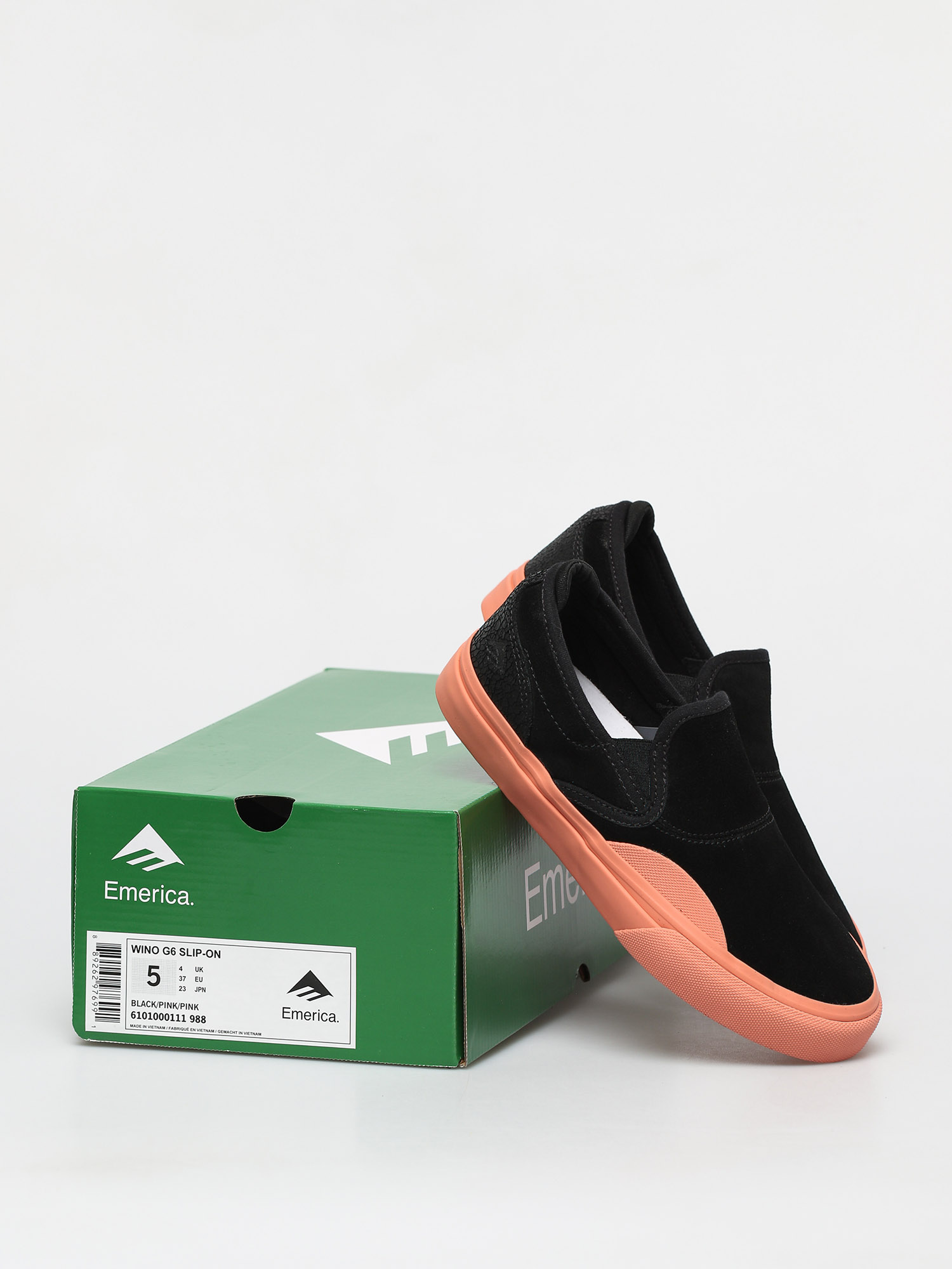 Boty Emerica Wino G6 Slip On (black/pink/pink)