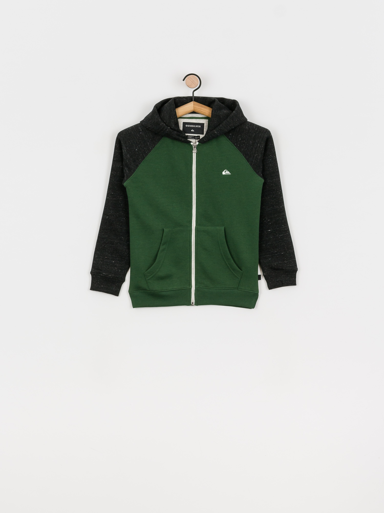 Mikina s kapucí Quiksilver Easy Day ZHD (dark grey heather)