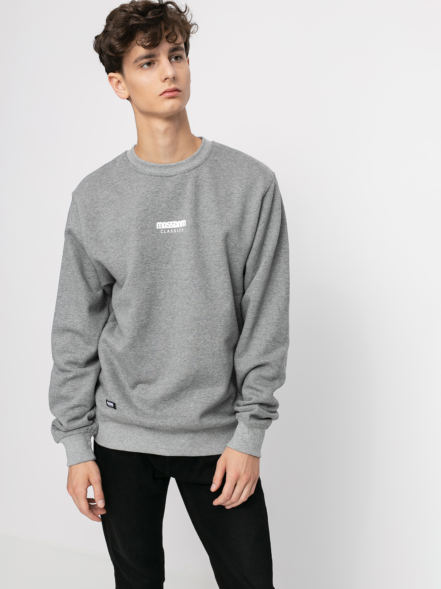Mikina MassDnm Classics Small Logo (lt heather grey)