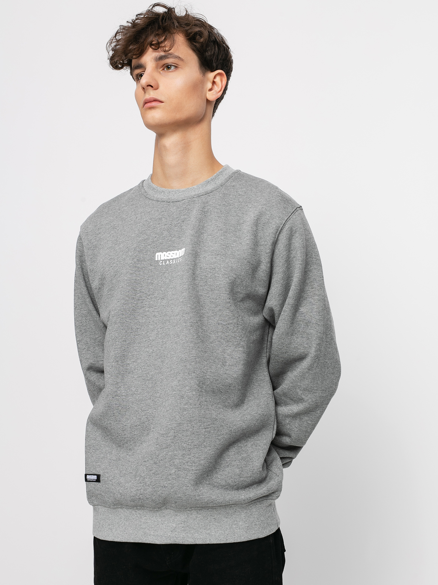 Mikina MassDnm Classics Small Logo (lt heather grey)