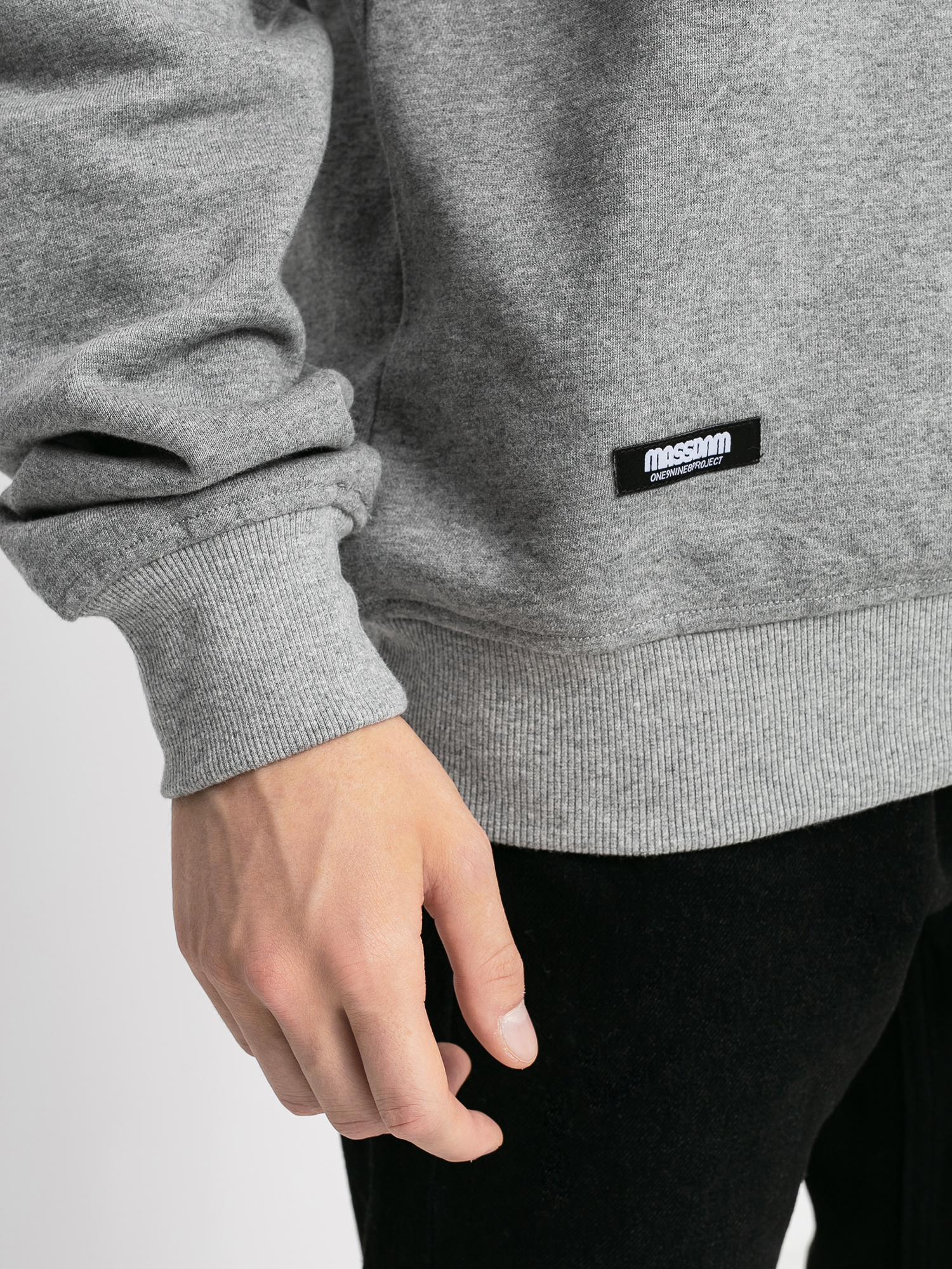 Mikina MassDnm Classics Small Logo (lt heather grey)