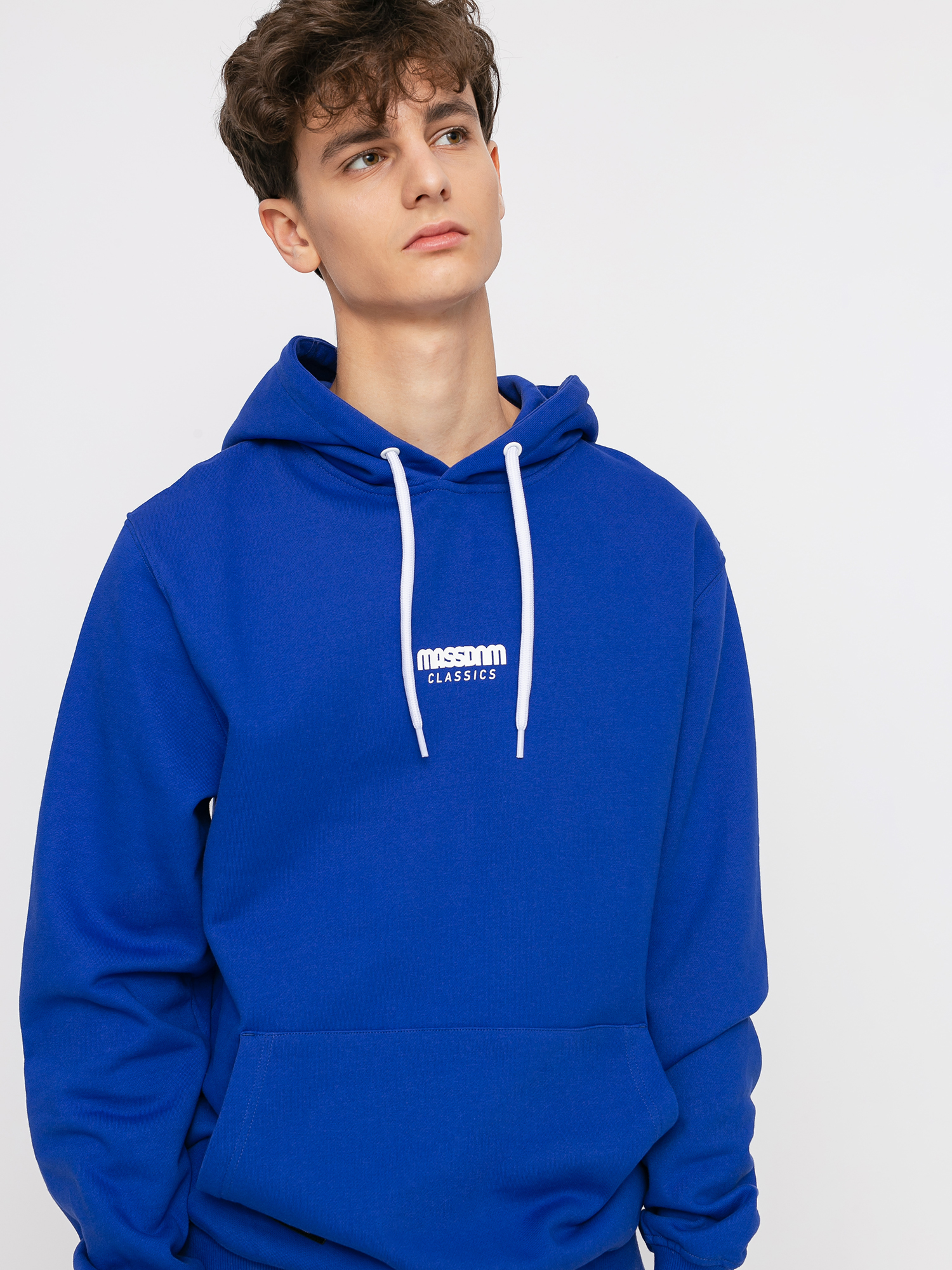 Mikina s kapucí MassDnm Classics Small Logo HD (royal)