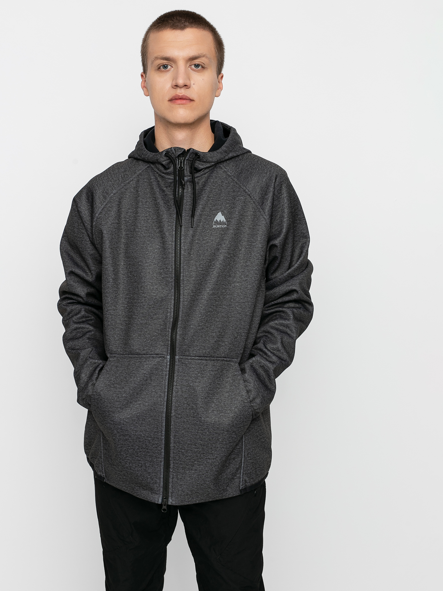 Pánská Termomikina Burton Crown Weatherproof ZHD (true black heather)