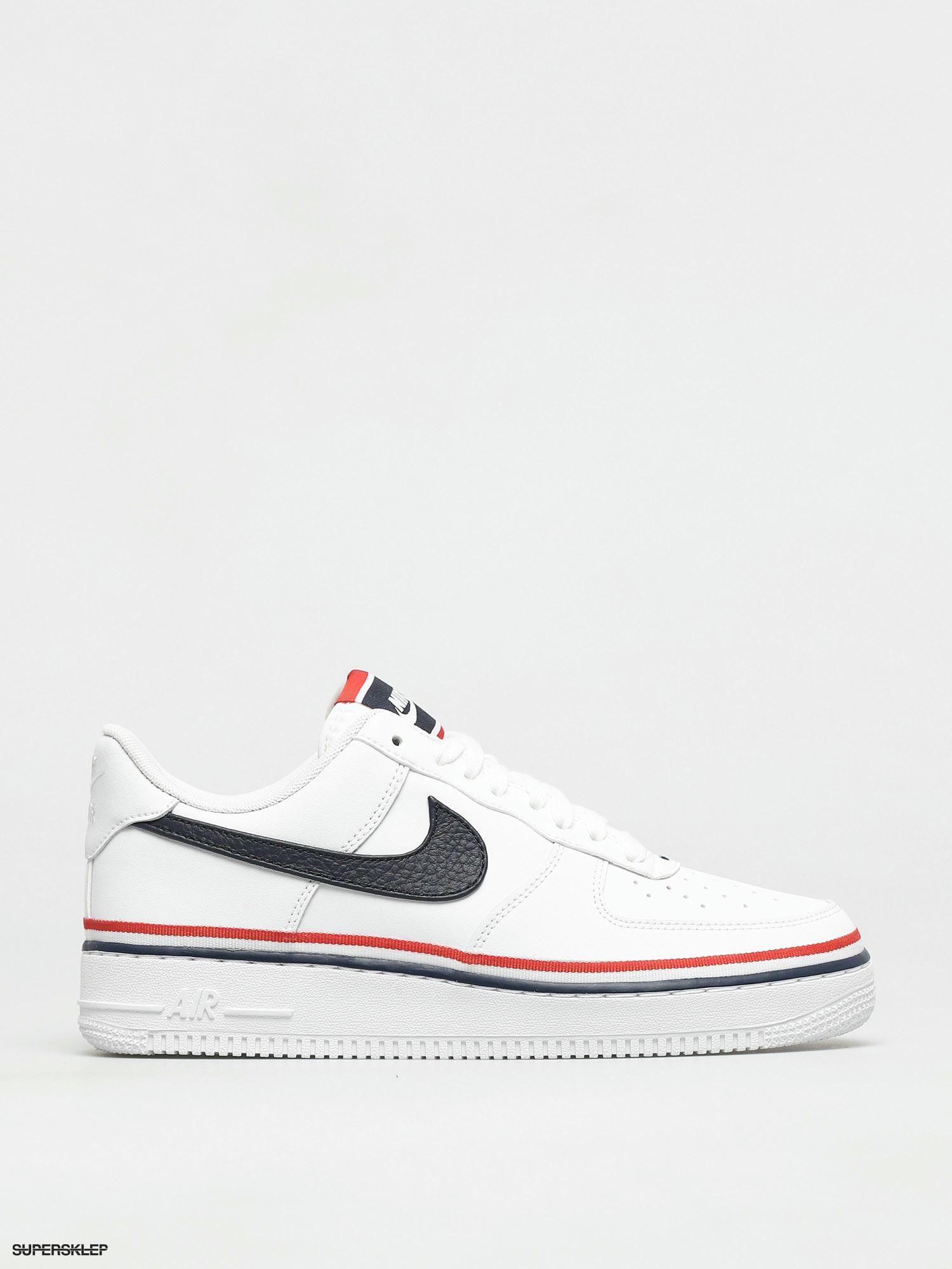 Nike Air Force 1 '07 LV8 1 (White / Red / Obsidian)