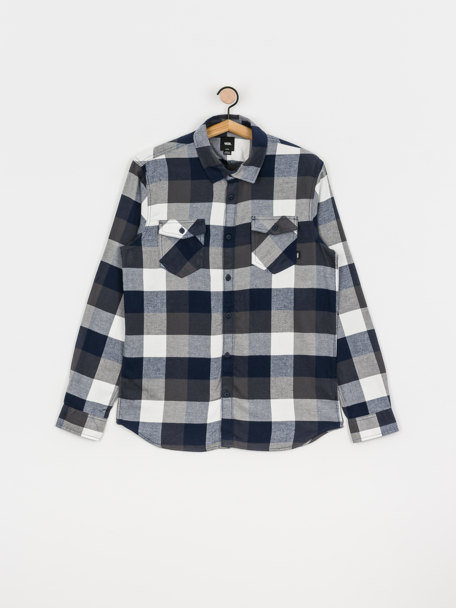 Košile Vans Box Flannel (white/dress blues)