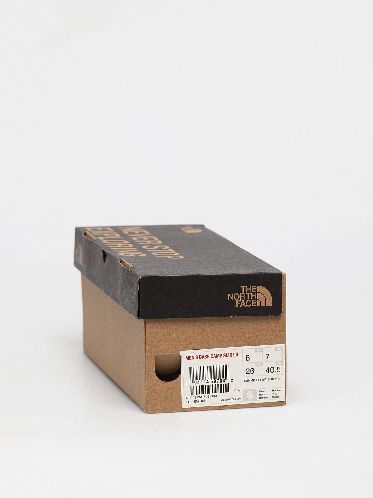 Plážovky The North Face Base Camp II (summit gold/black)