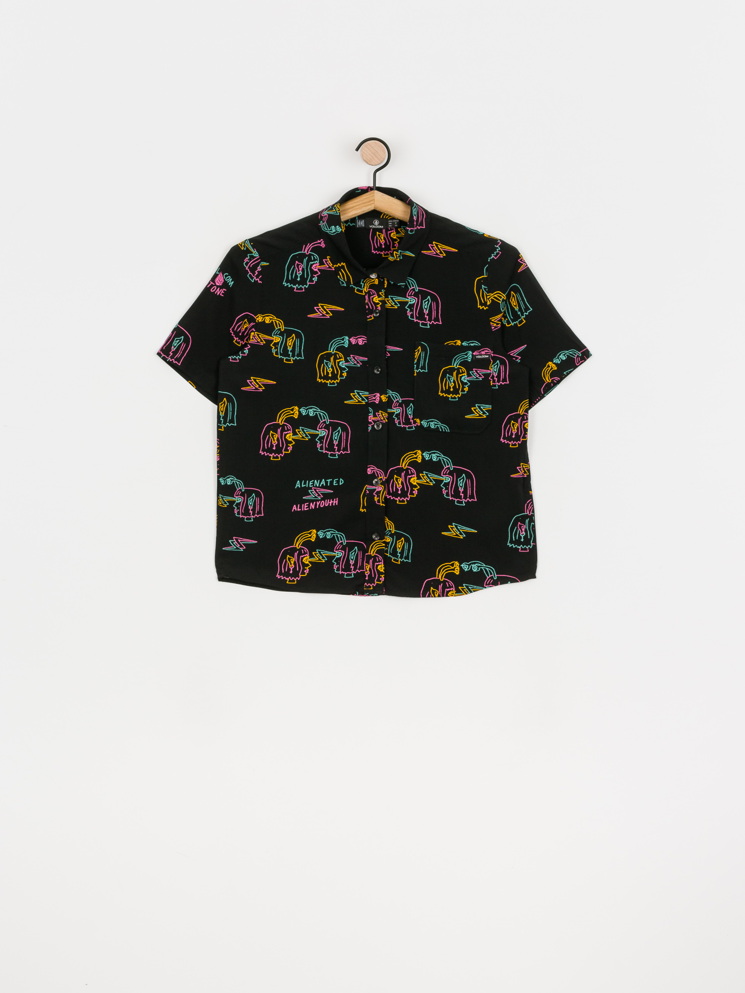 Košile Volcom Ozzy Alien Wmn (black)