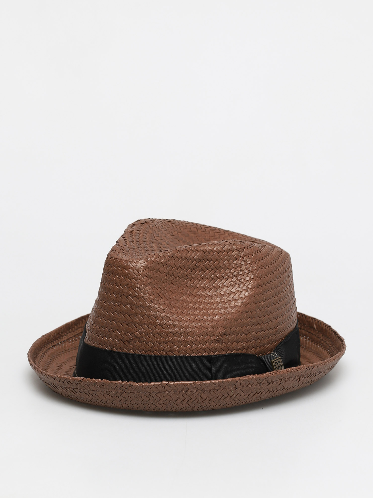Klobouk Brixton Castor Fedora (brown/black/gold)
