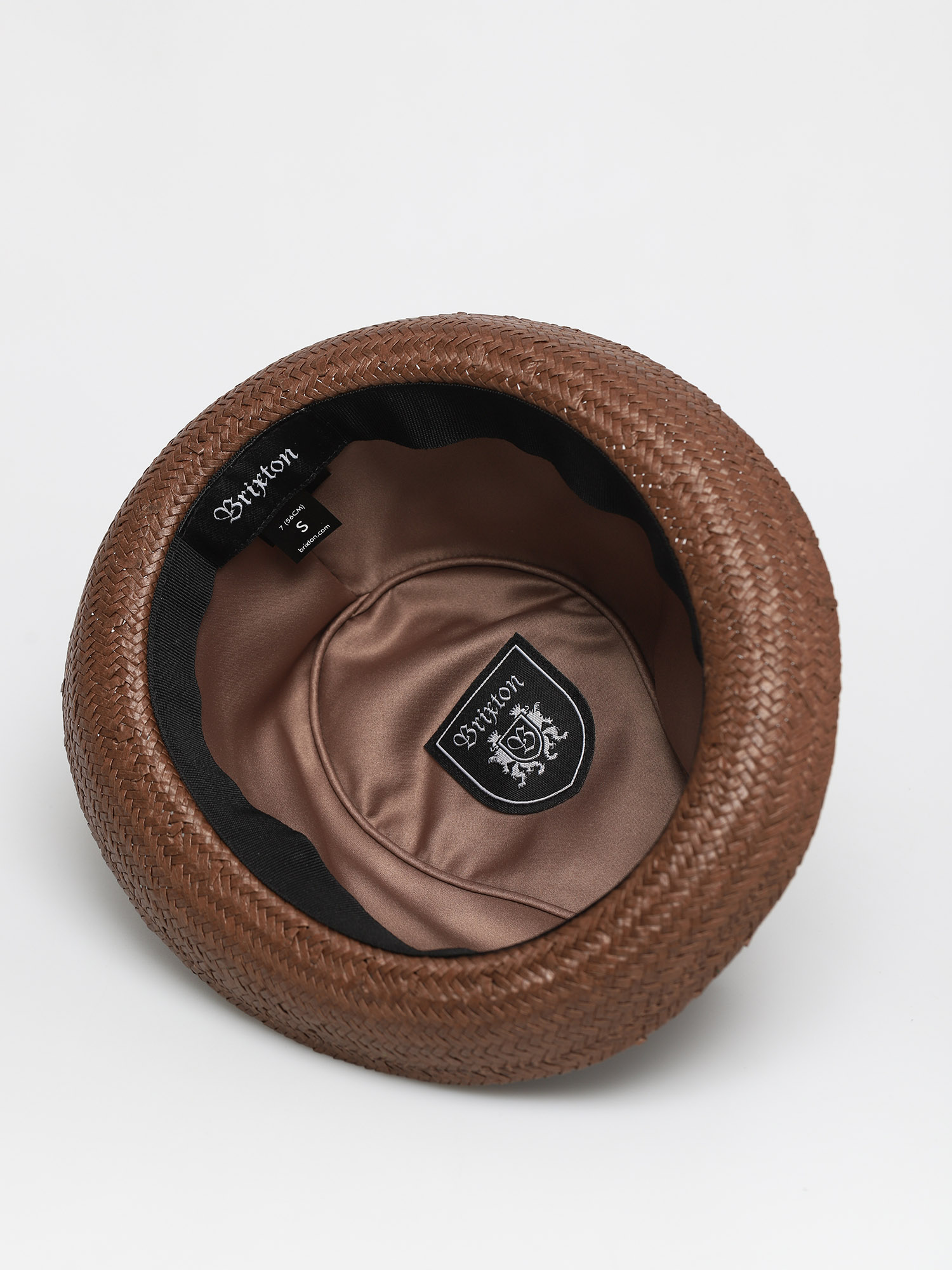 Klobouk Brixton Castor Fedora (brown/black/gold)